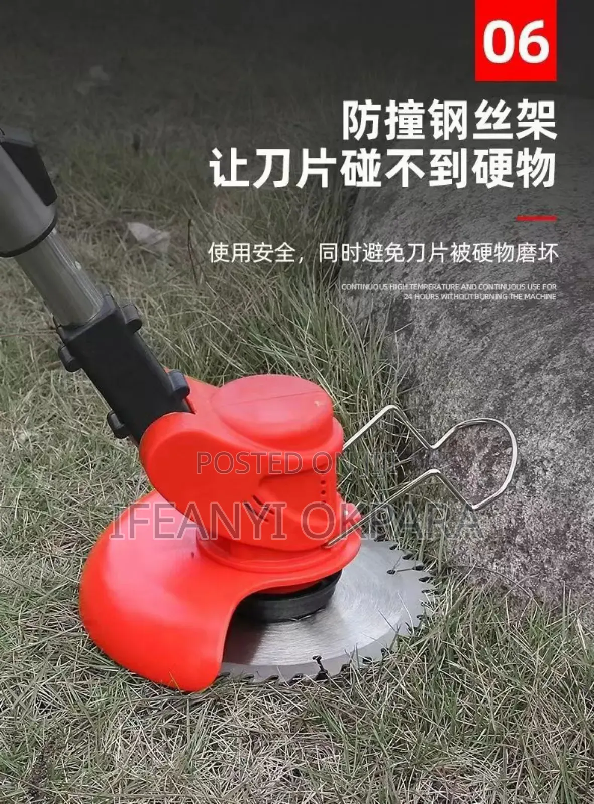 Grass Cutting Machine With 2 Powerful 98v Batteries