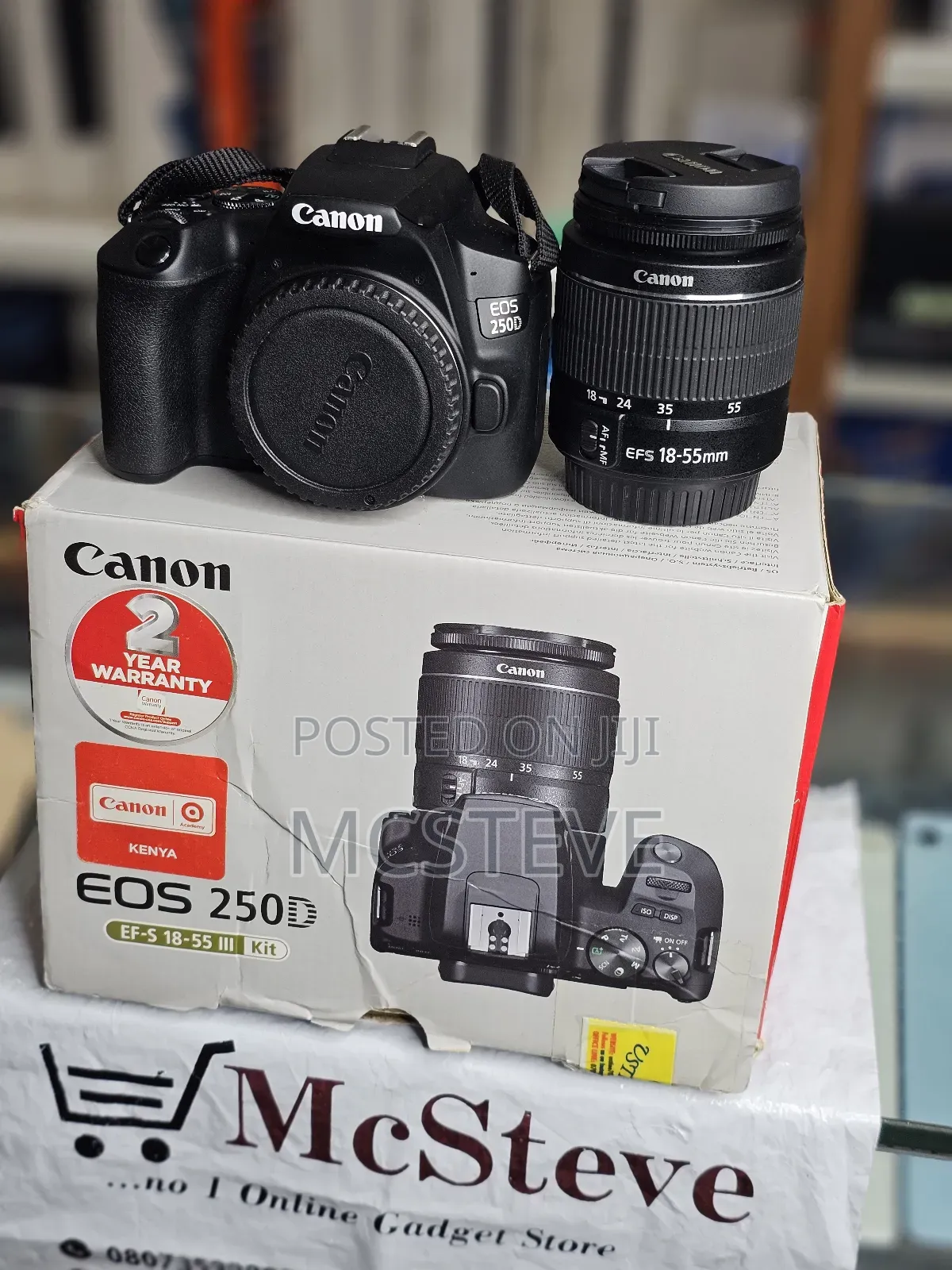 Canon EOS 250D DSLR Camera Brand New Open Box