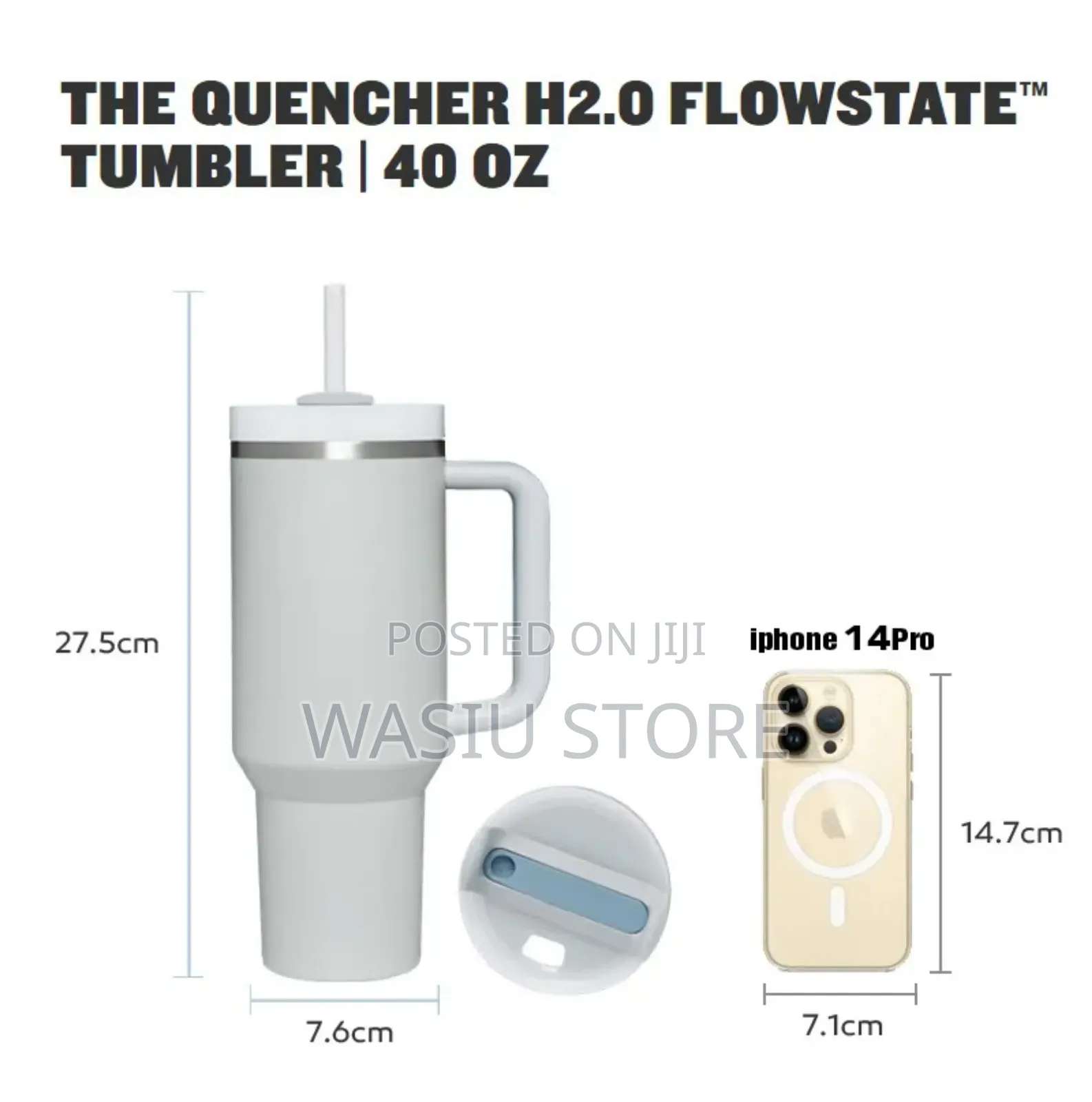 1200ml Stainless Steel Thermal Water Bottle 40 Oz Tumbler