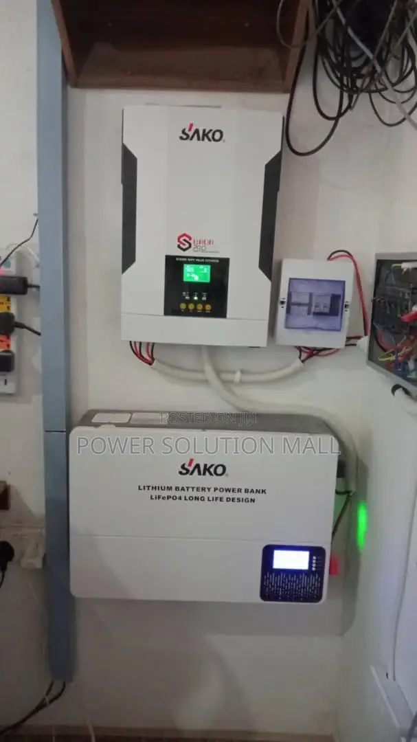 Complete Sako 5kva Hybrid Inverter With Lithium Ion