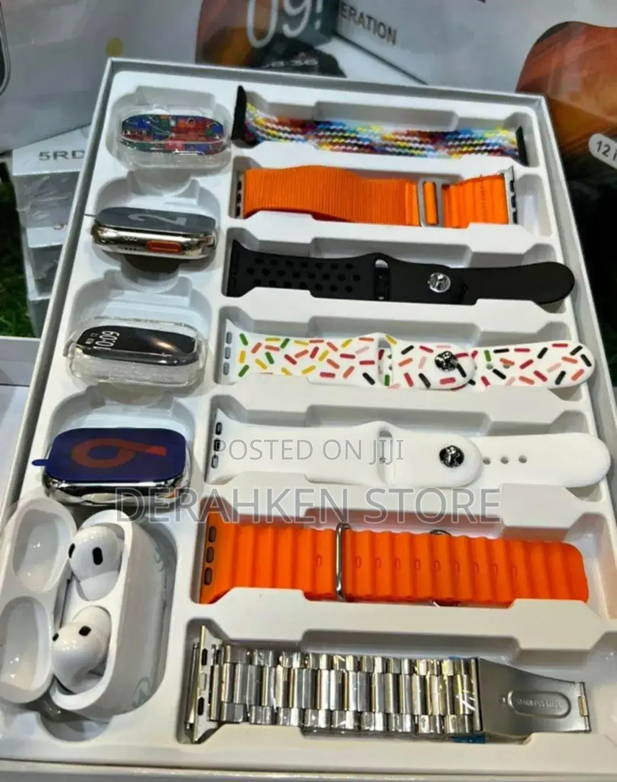 I60 Ultra With 2 Watches, Airpod Pro and 7 Straps