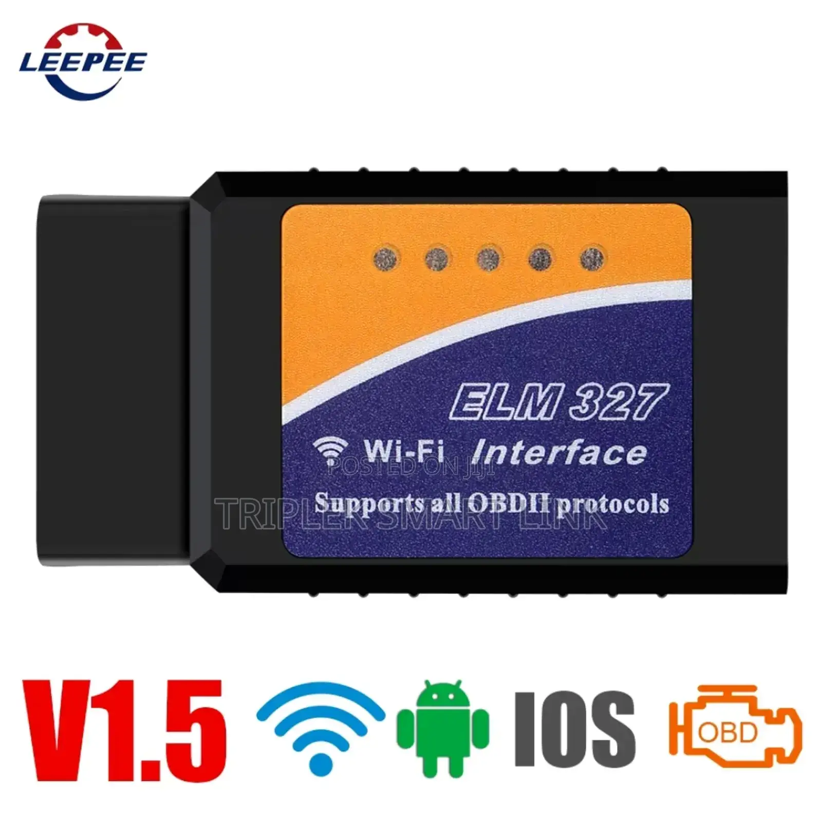 Car Scanner Elm 327 Wifi Tool Compatible With iPhone Android.