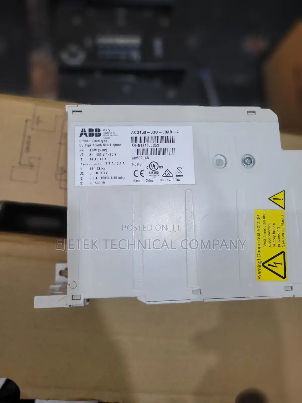 Abb Inverter Drive (Vfd) 4kw/5hp Acs150