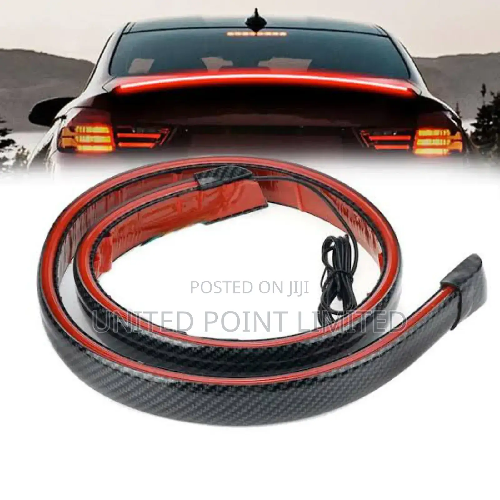 Car Carbon Fiber Led Tail / Spoiler Dual Function Light