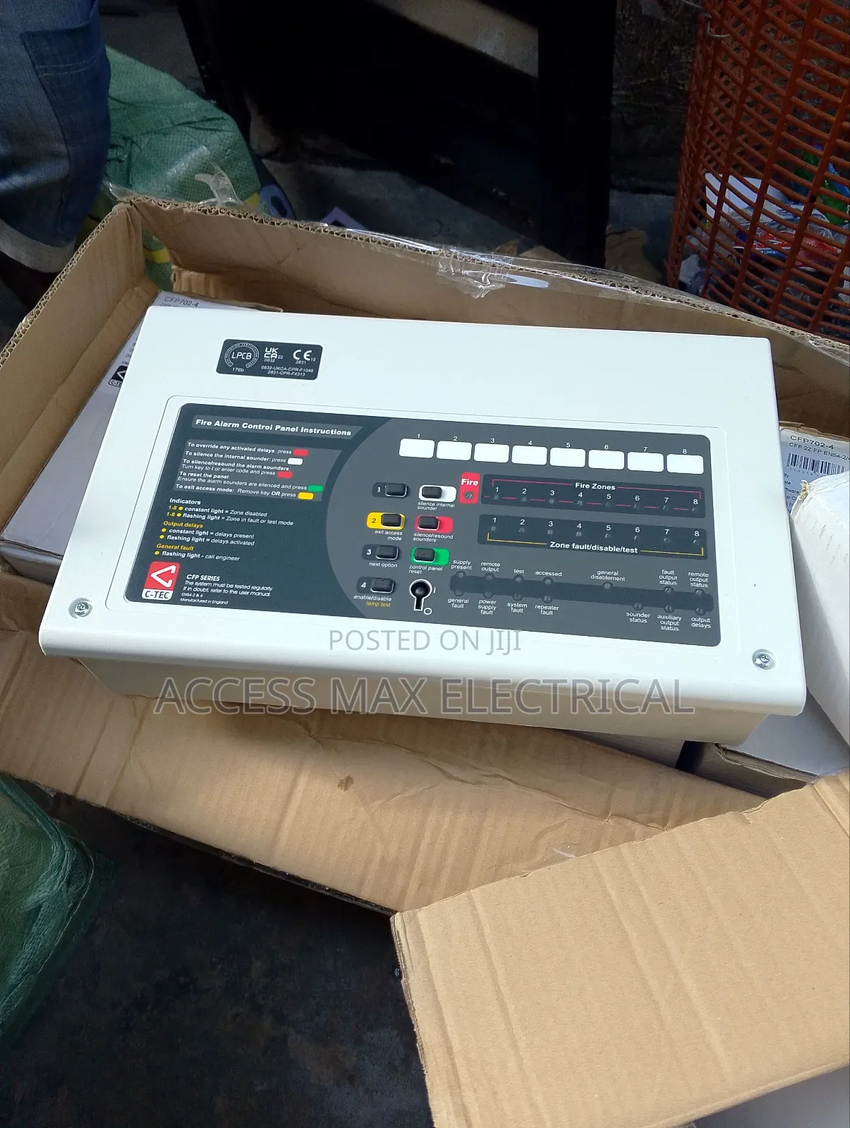 2 Zone Fire Alarm Panel (Plastic) Smoke Detector