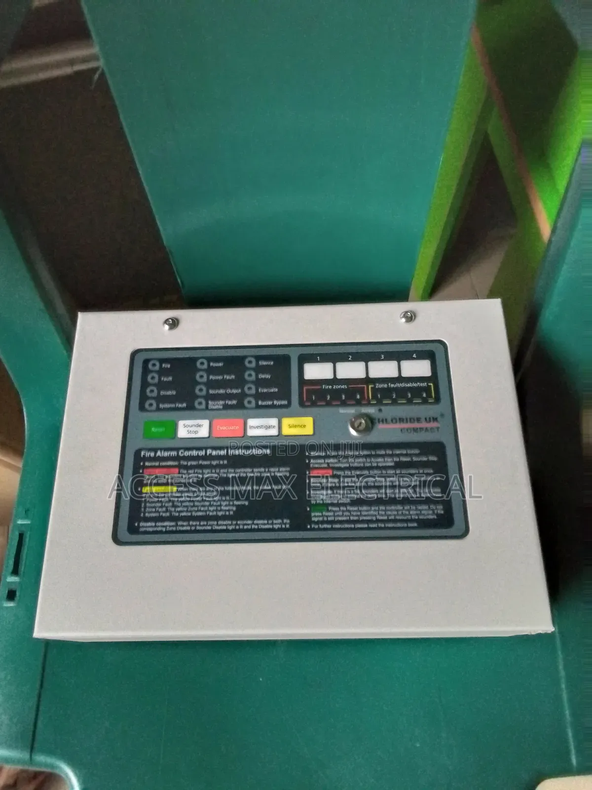 Chloride Uk 2 Zone Fire Alarm Panel (Plastic) Available Now
