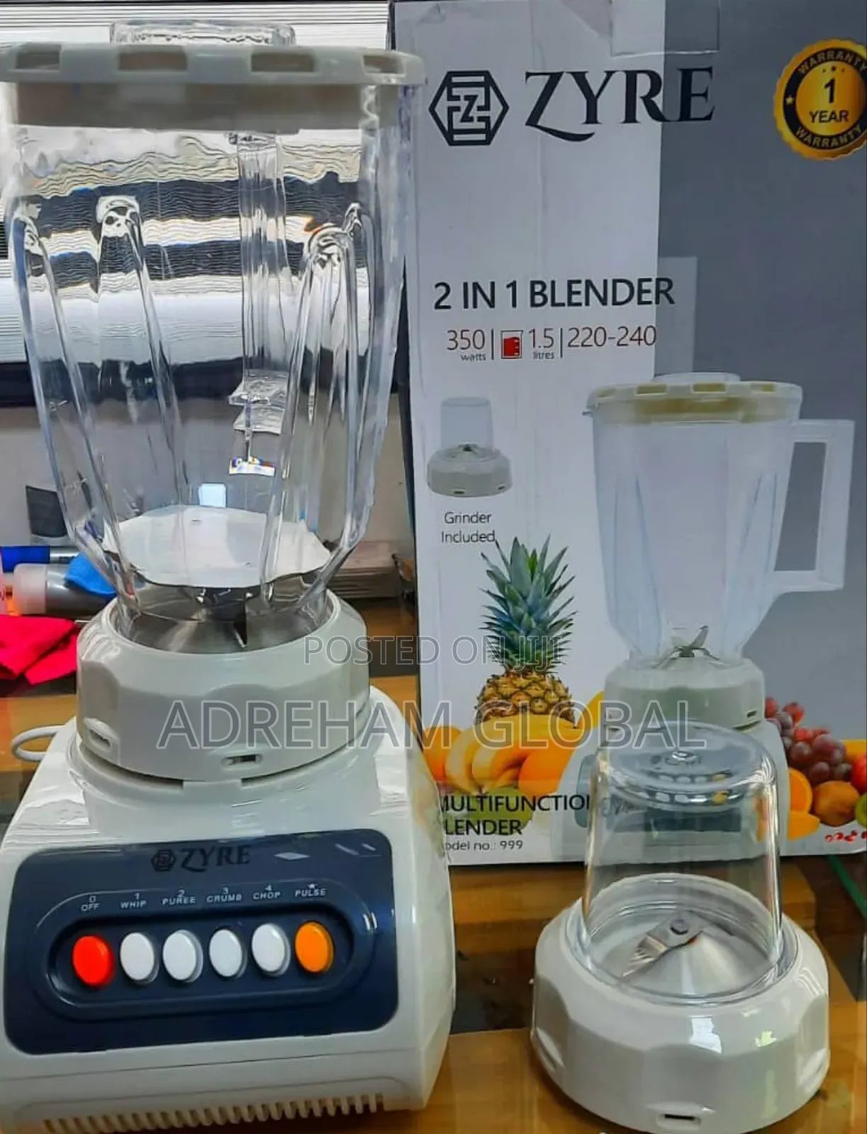 Zyre 2 in 1 999 Blender, 350watts