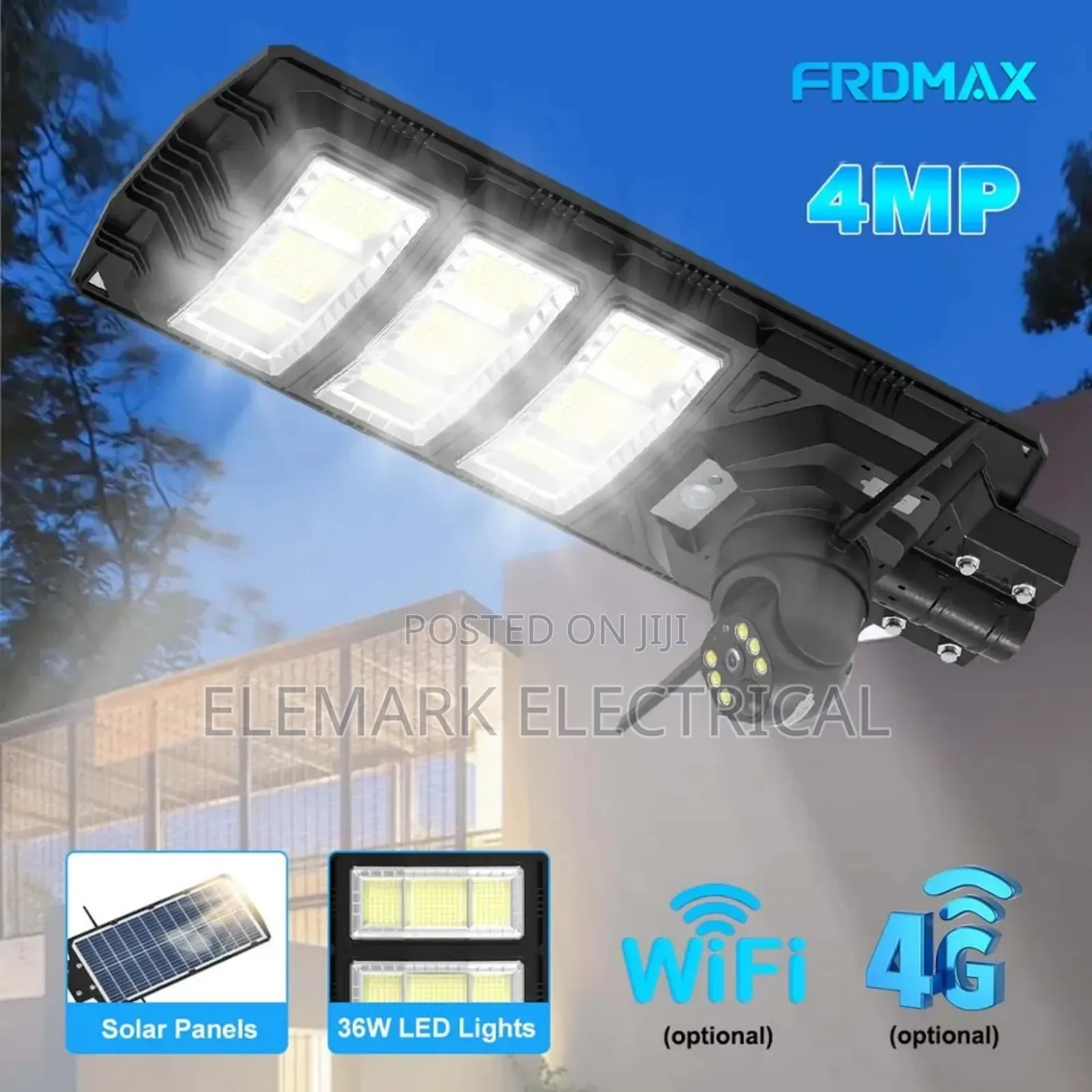 6mp Solar Outdoor Flood Light Camera Light