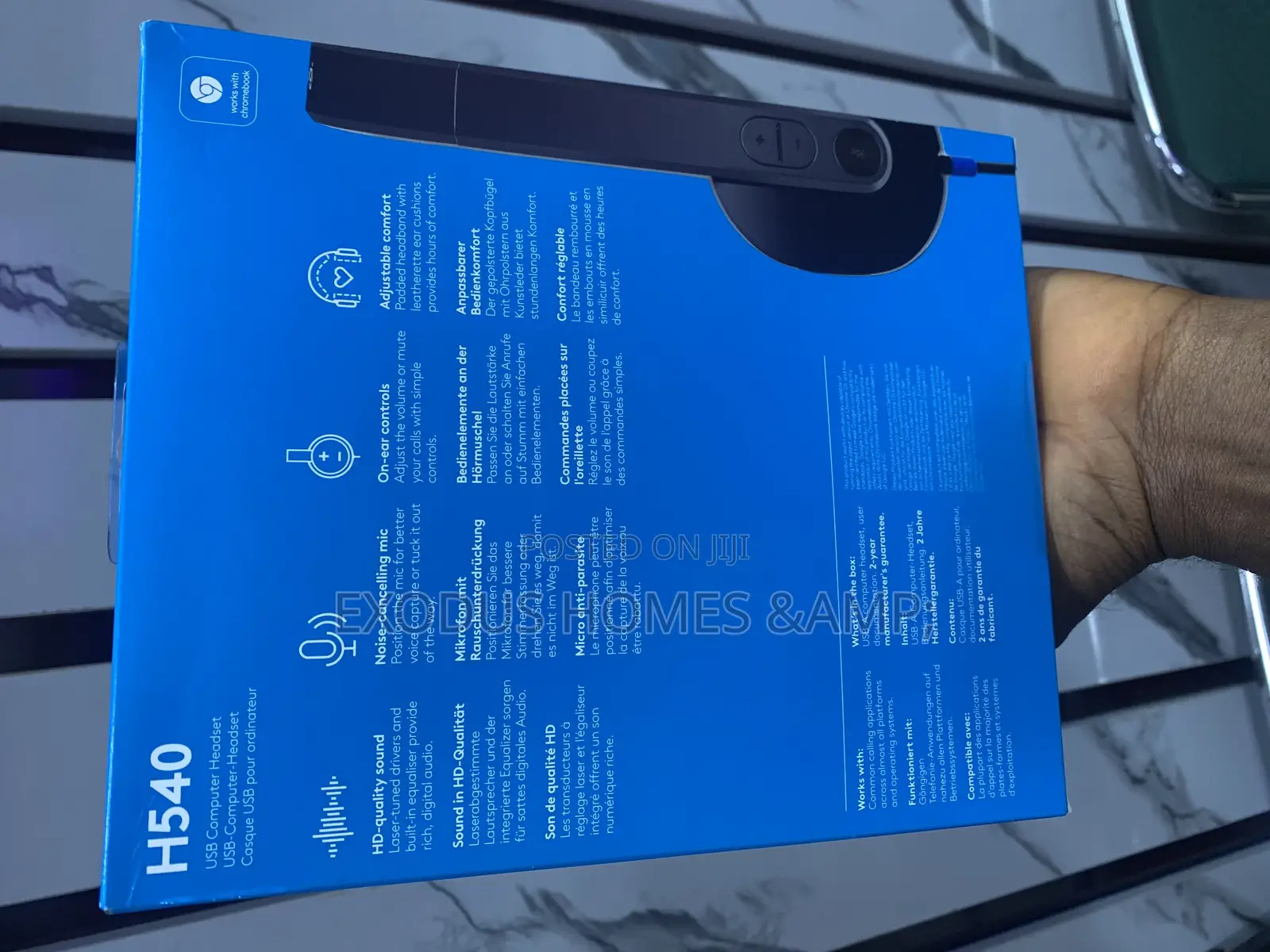Logitech Headset High-Performance USB Headset With Mic, H540