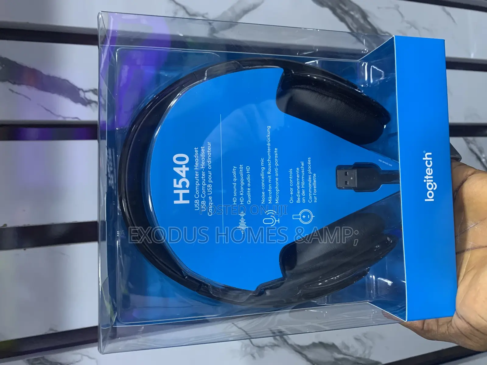 Logitech Headset High-Performance USB Headset With Mic, H540