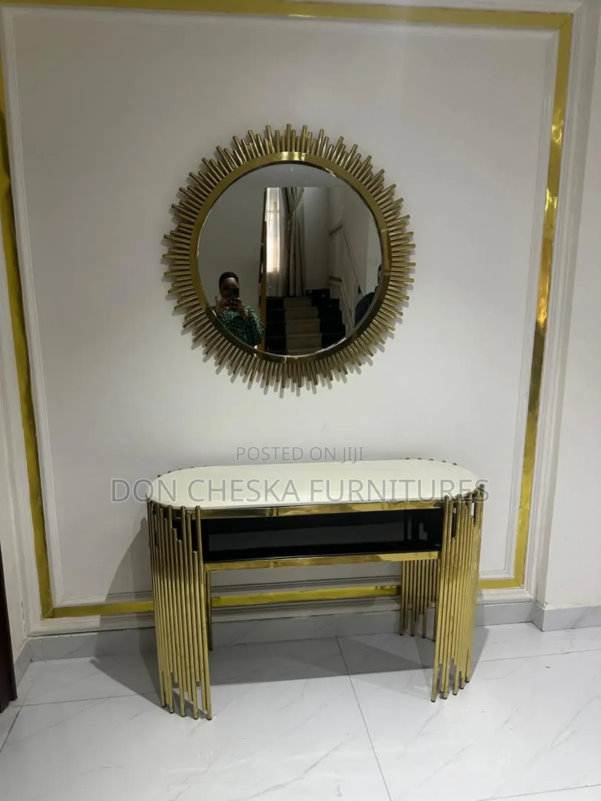 Console Table Stand With Mirror