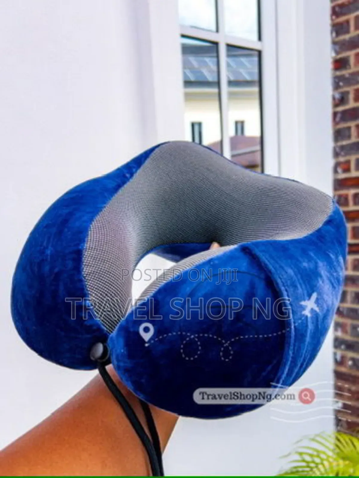Navy Memory Foam Travel Neck Pillows