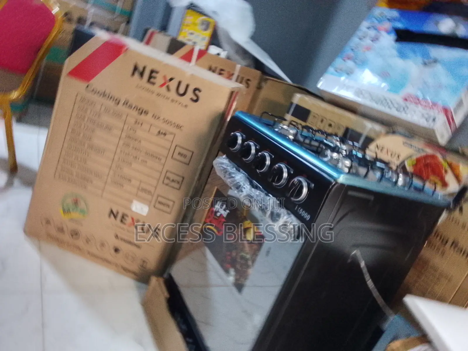 Nexus Desirable Free Standing Gas Cooker 4 Burner Oven