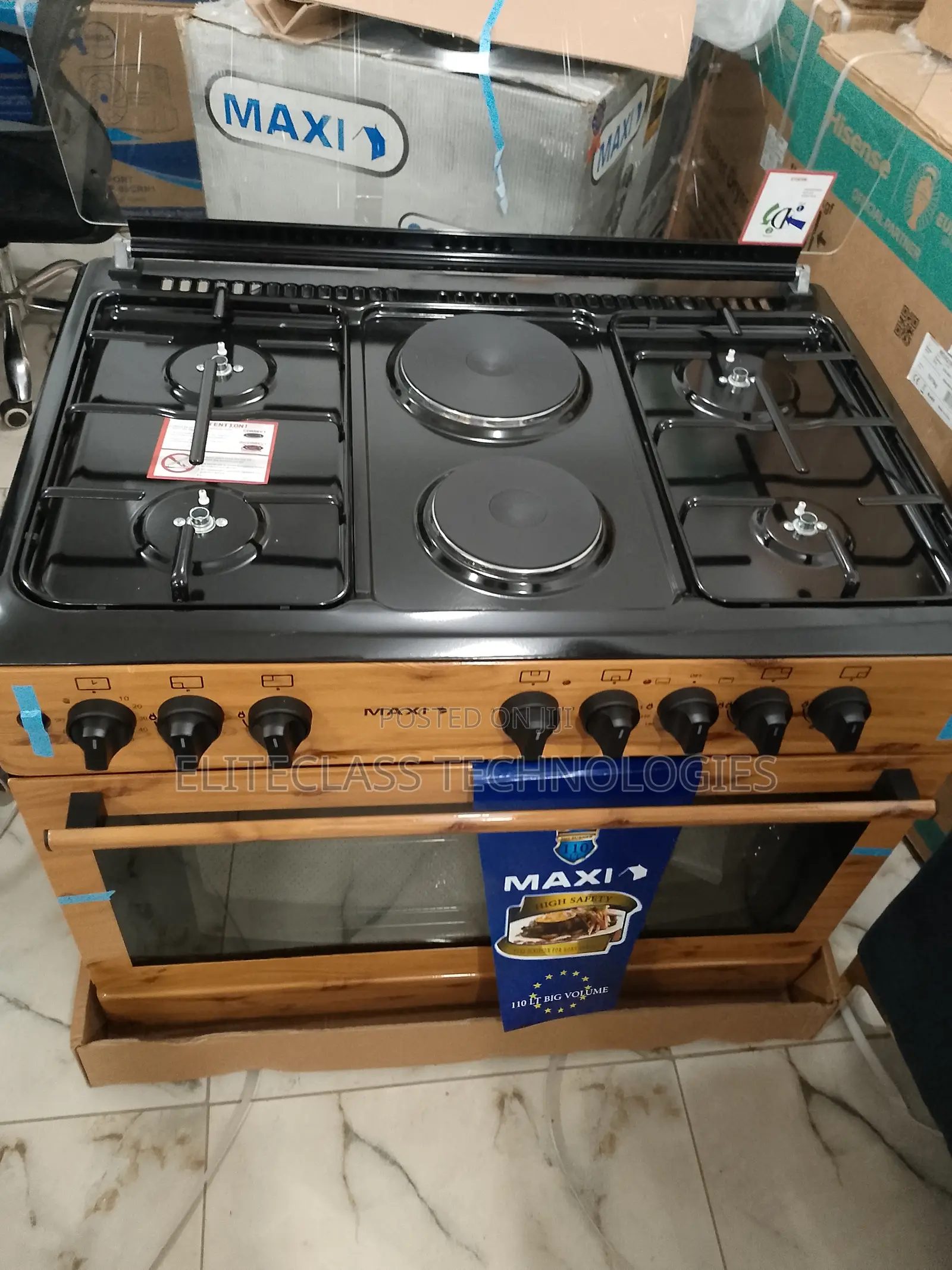 Maxi (4 Burner+2 Electric) ''Cost-Effective'' Gas Cooker