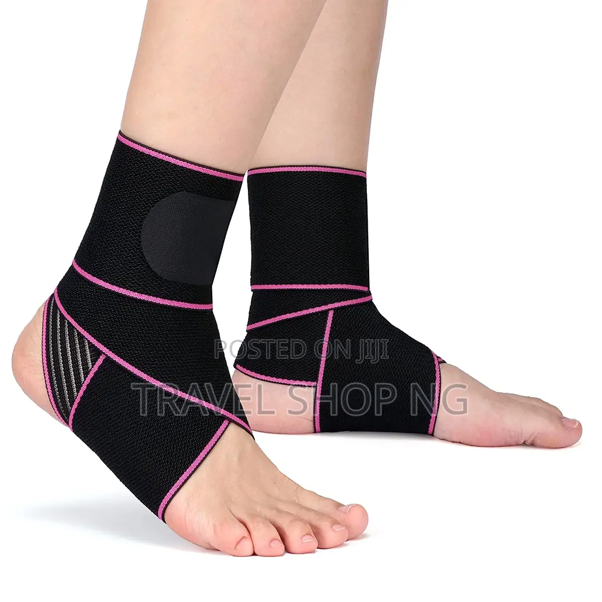 Wrap-around Ankle Brace With Velcro & Silicone Grip -