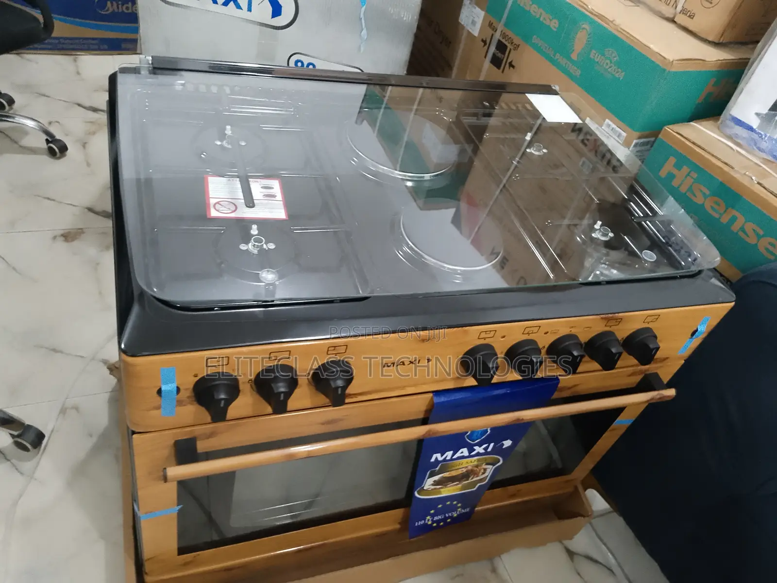 Maxi (4 Burner+2 Electric) ''Best Market'' Gas Cooker