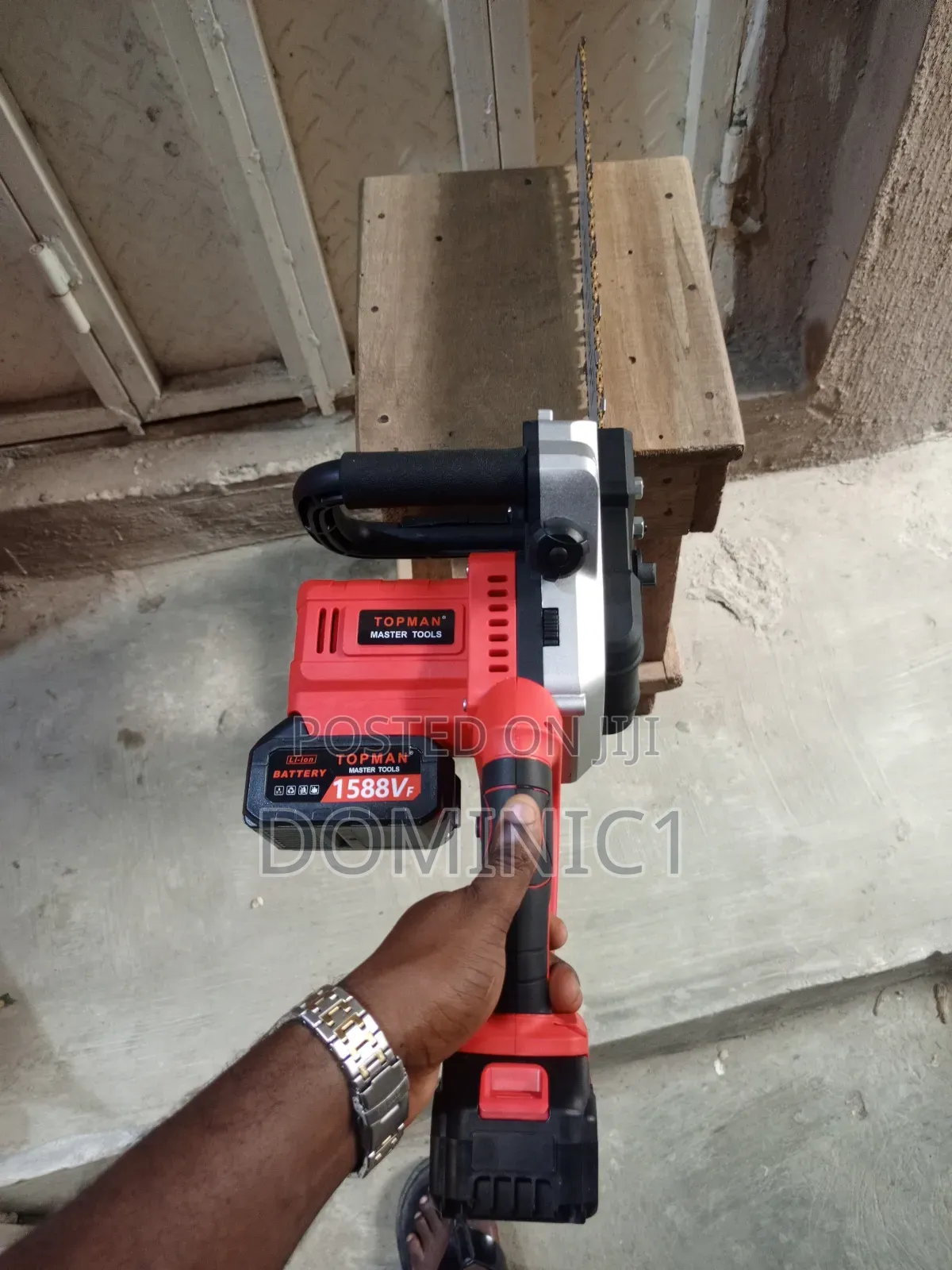 16 Inch Cordless Chainsaw Topman With Extra Chain Original