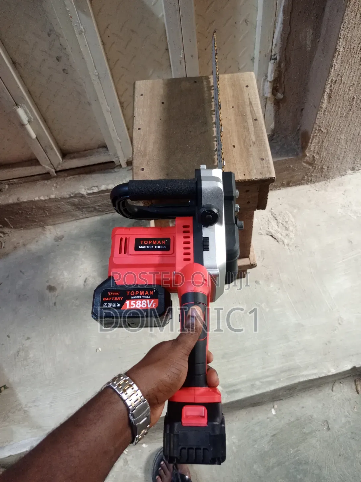 16 Inch Cordless Chainsaw Topman With Extra Chain Original