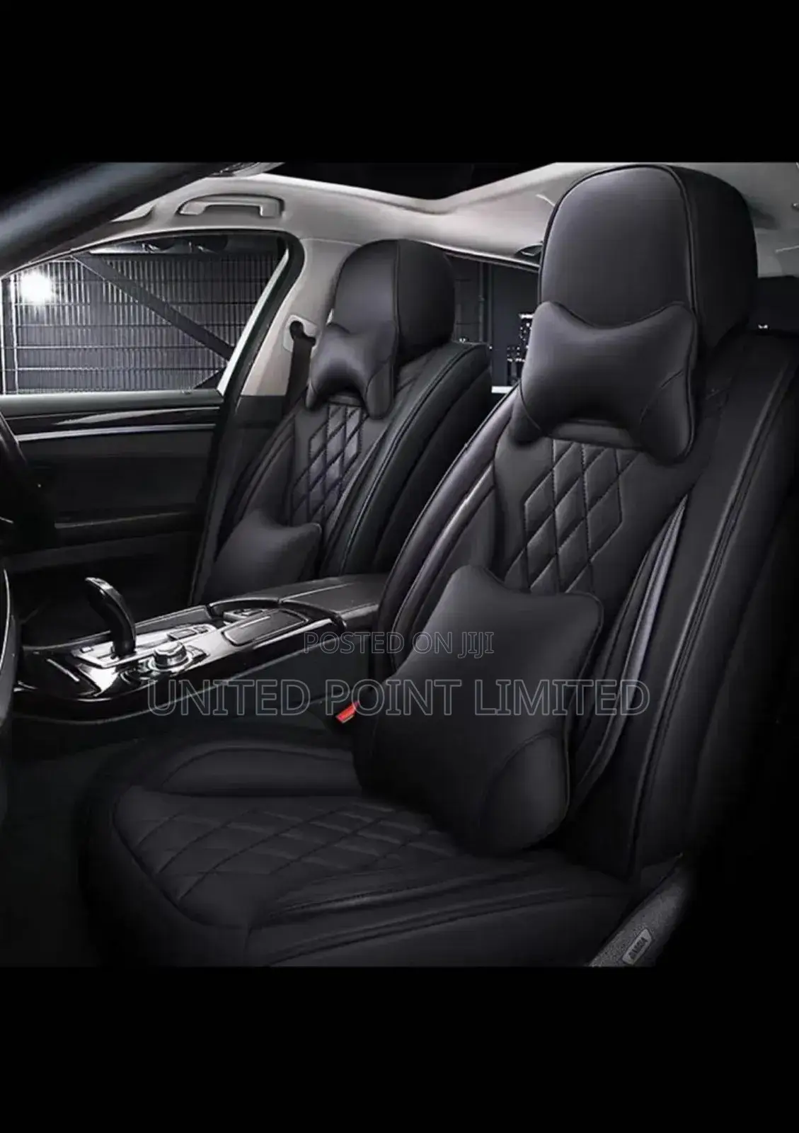 Tmax Leather Car Seat Cover Black 001