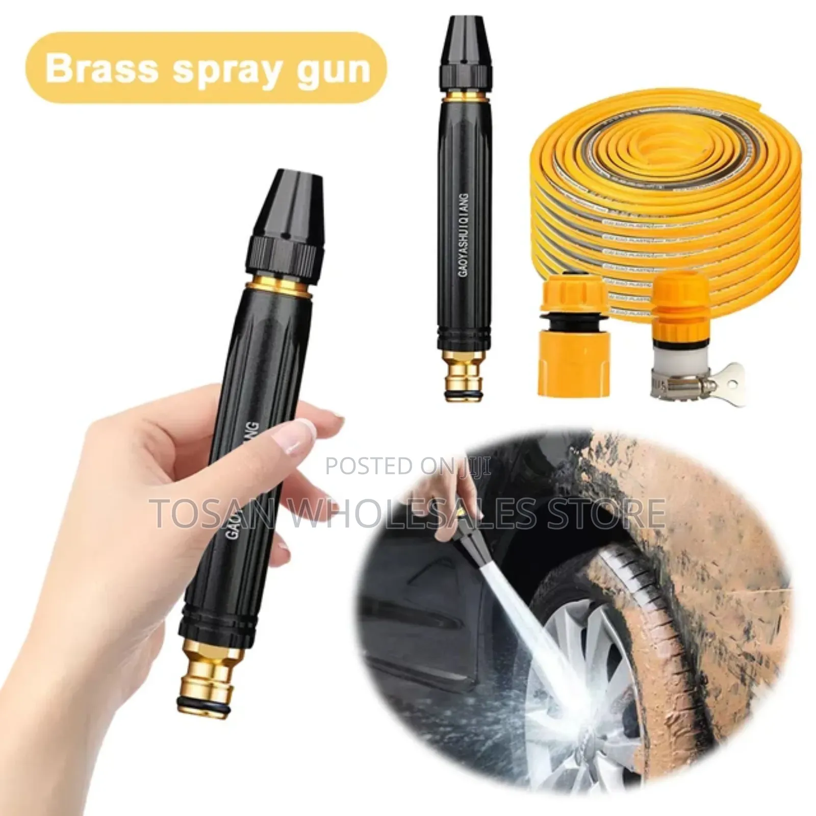 High Pressure Water Spray Gun With Hose