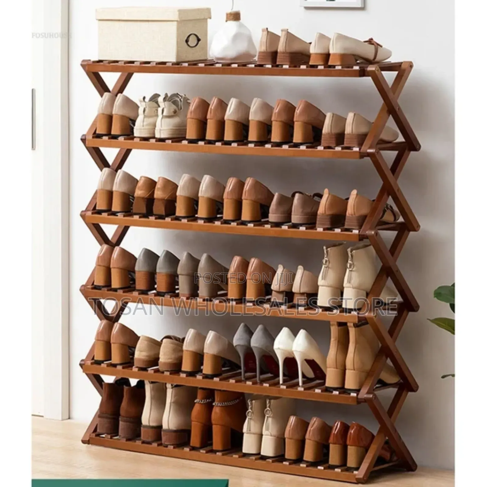 Bamboo Shoe Rack