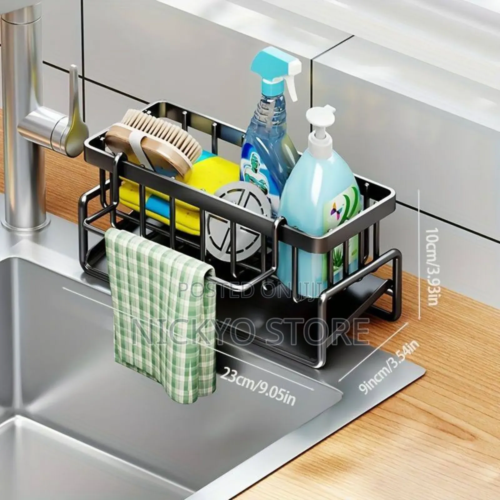 Faucet Sponge Holder, Kitchen Sink Caddy Organizer