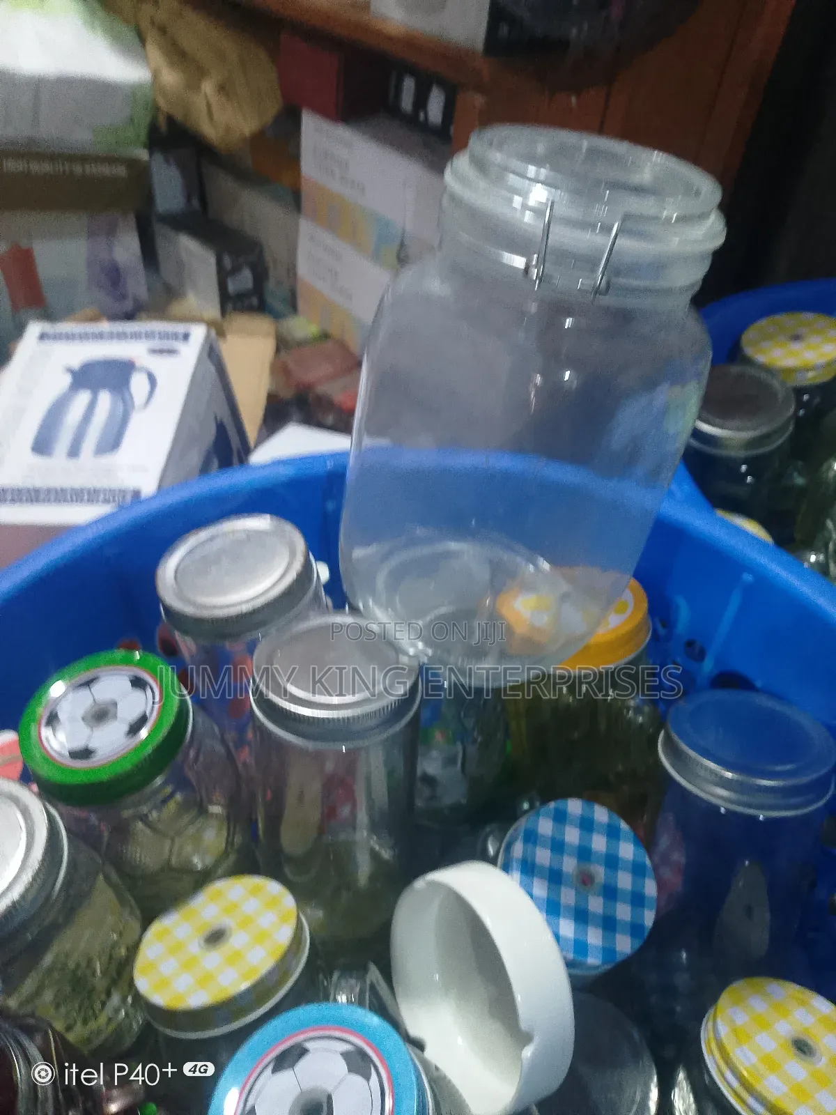 1 Pc Large Capacity Clear Glass Jar 1.5ltr