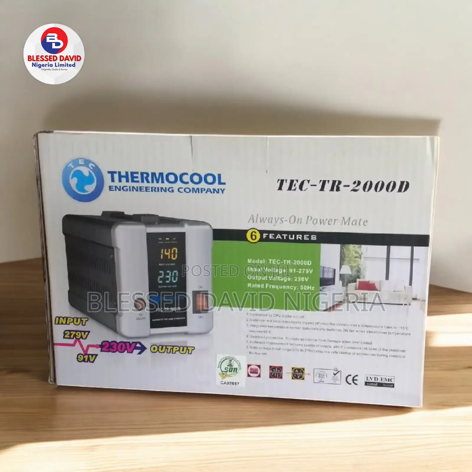 Haier Thermocool TEC-TR-2000D Digital Stabilizer