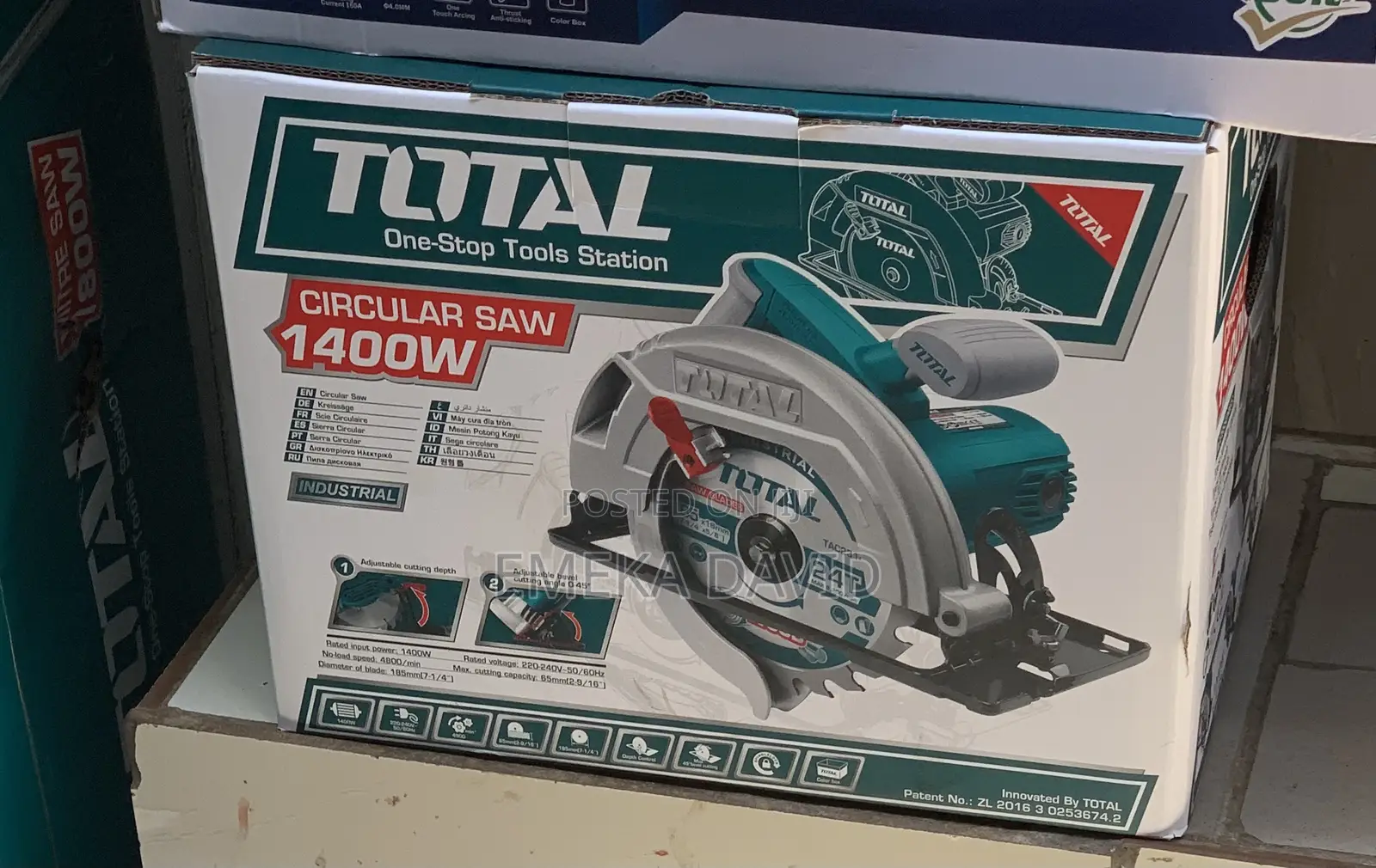 Total Circular Saw 1400W TS1141856 Original Authentic