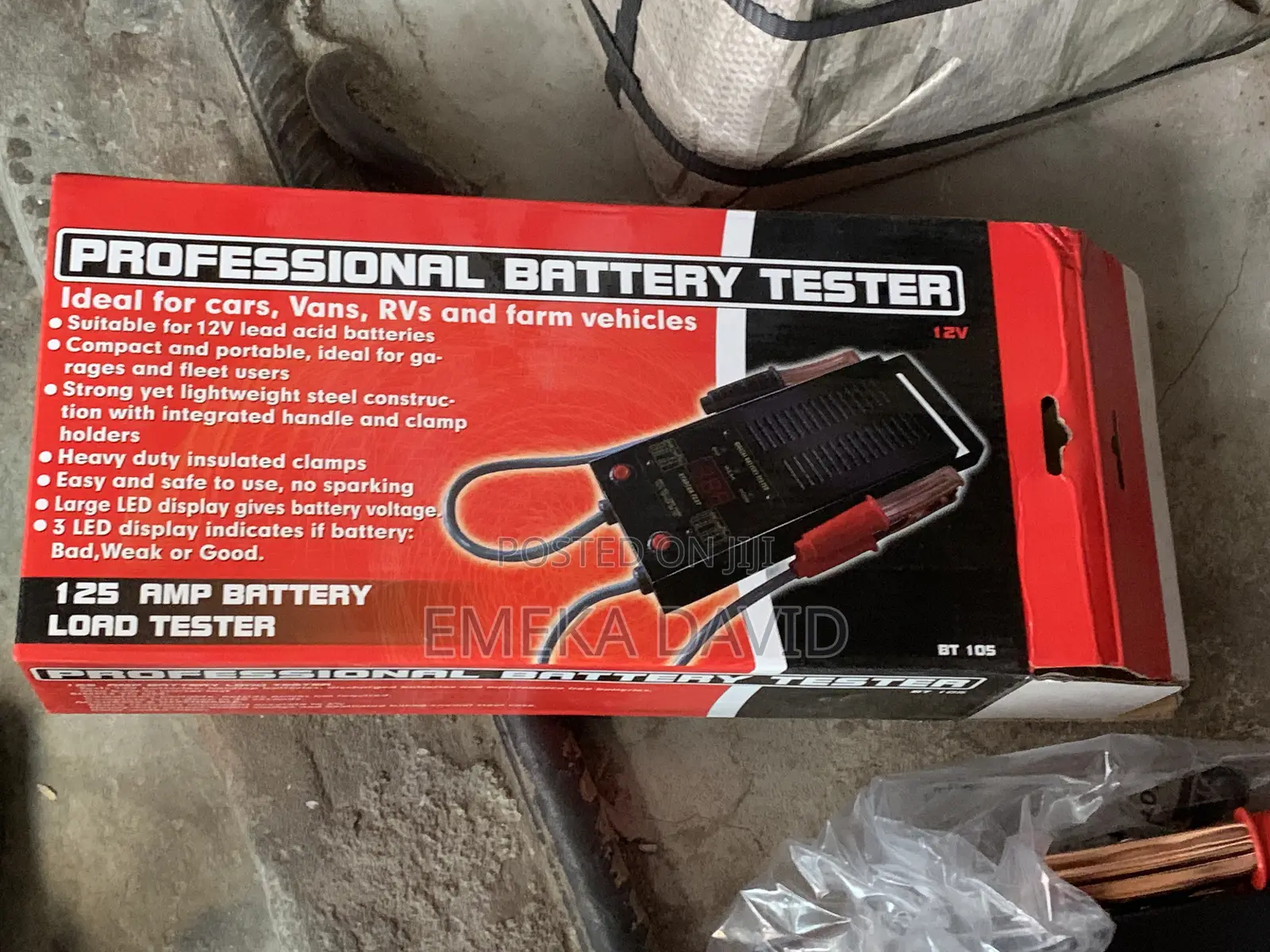 High Qaulity Digital Battery Tester 6-12v 125arm