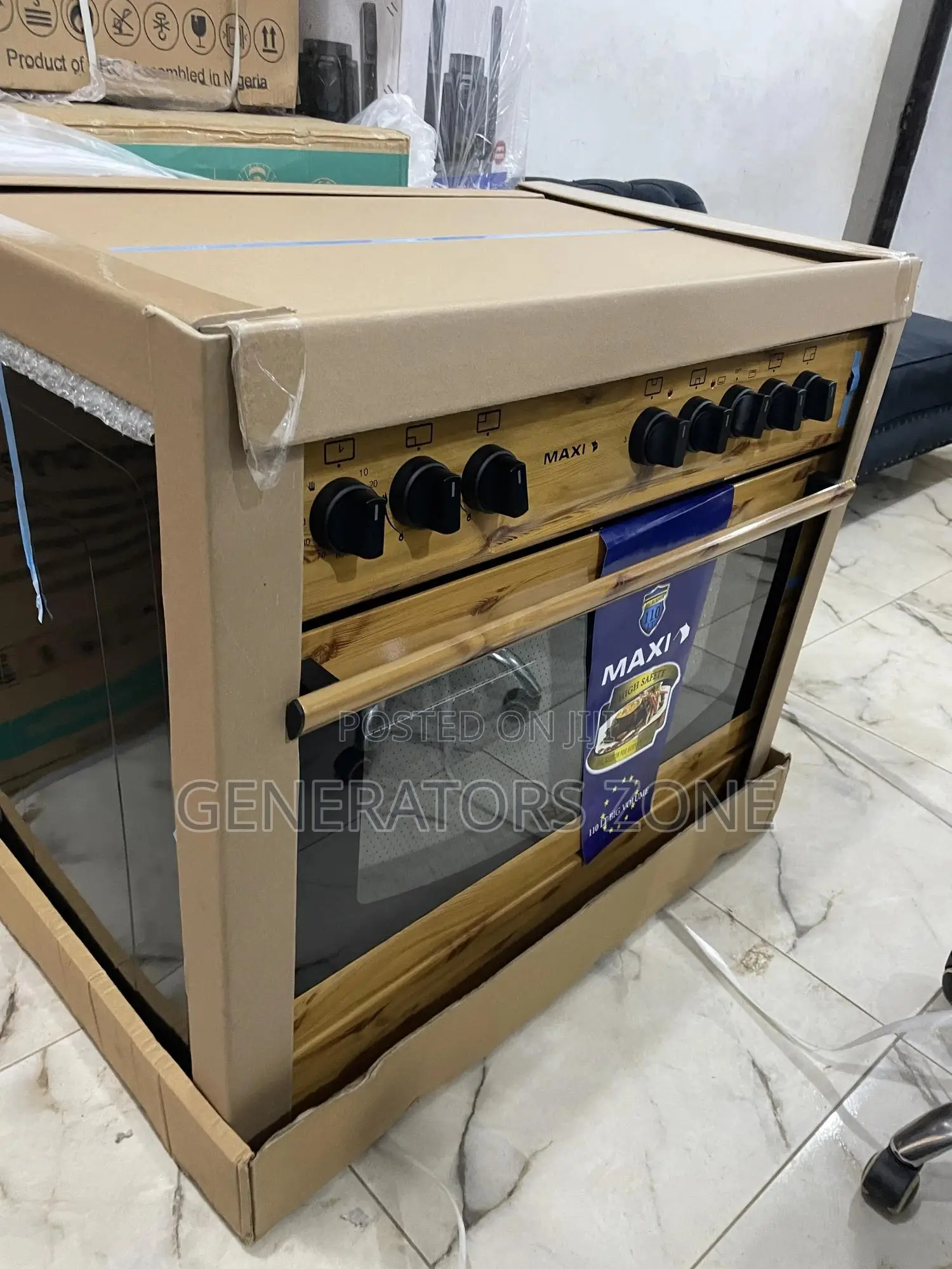 Interior Design Maxi 60*90 {4+2} Burner Gas Cooker Wood