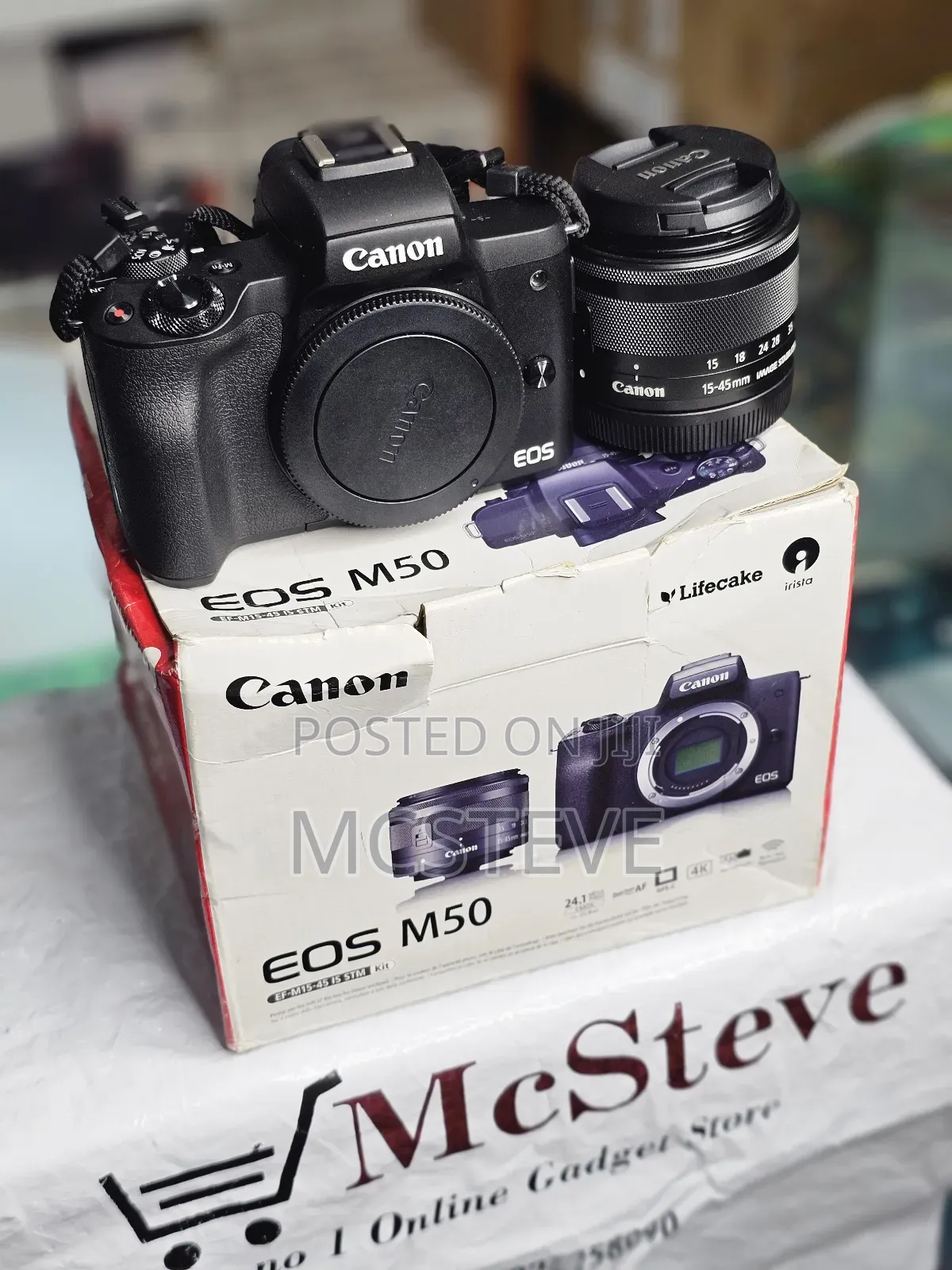 Canon EOS M50 Camera Brand New Open Box