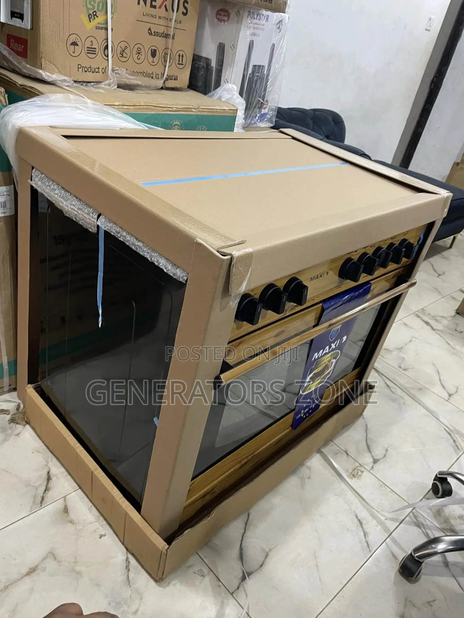 Versatility Maxi 60*90 {4+2} Burner Gas Cooker Wood