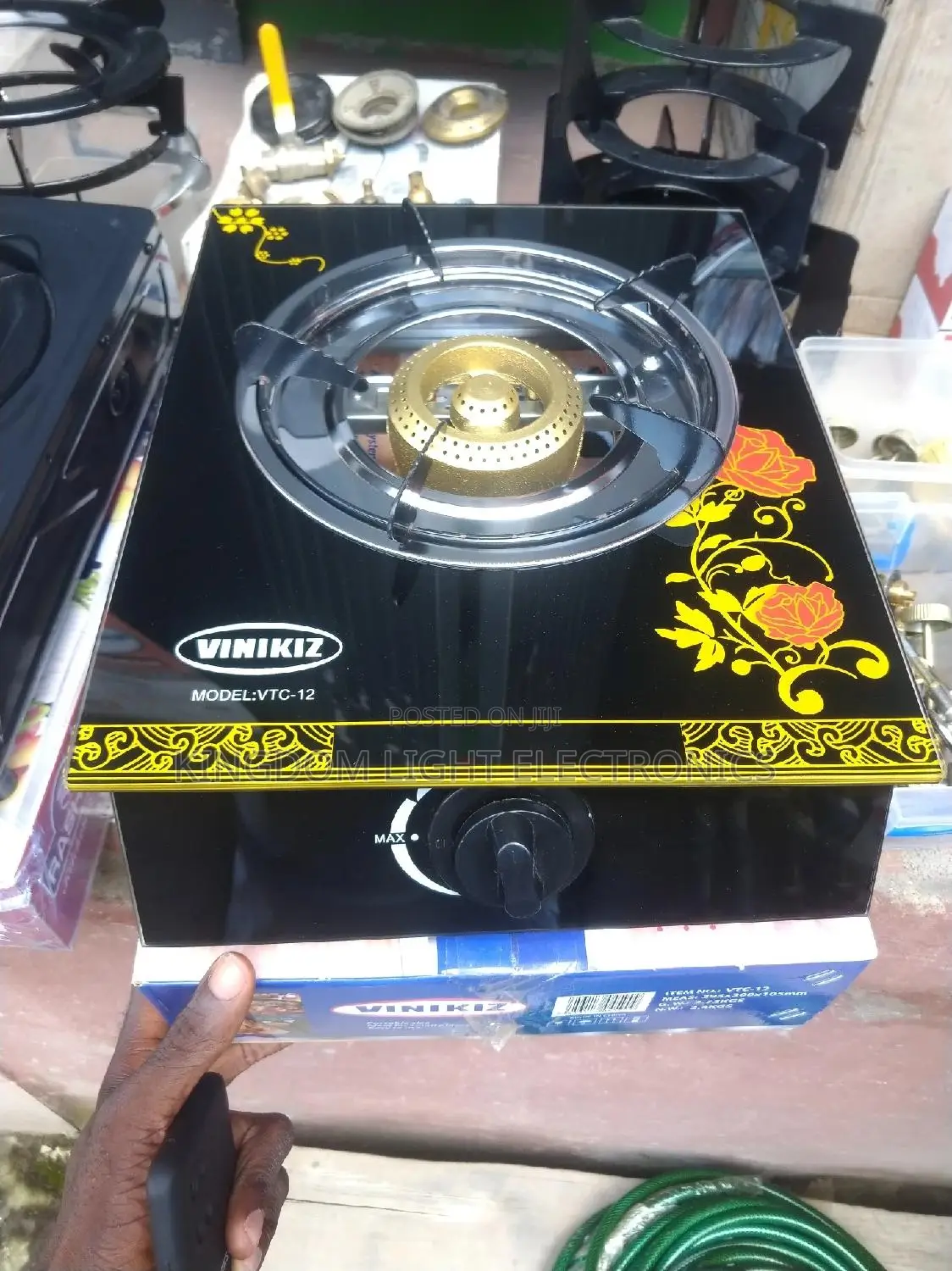 Original Vinikiz 1 Burner Table Gas Stove Cooker 100% Copper