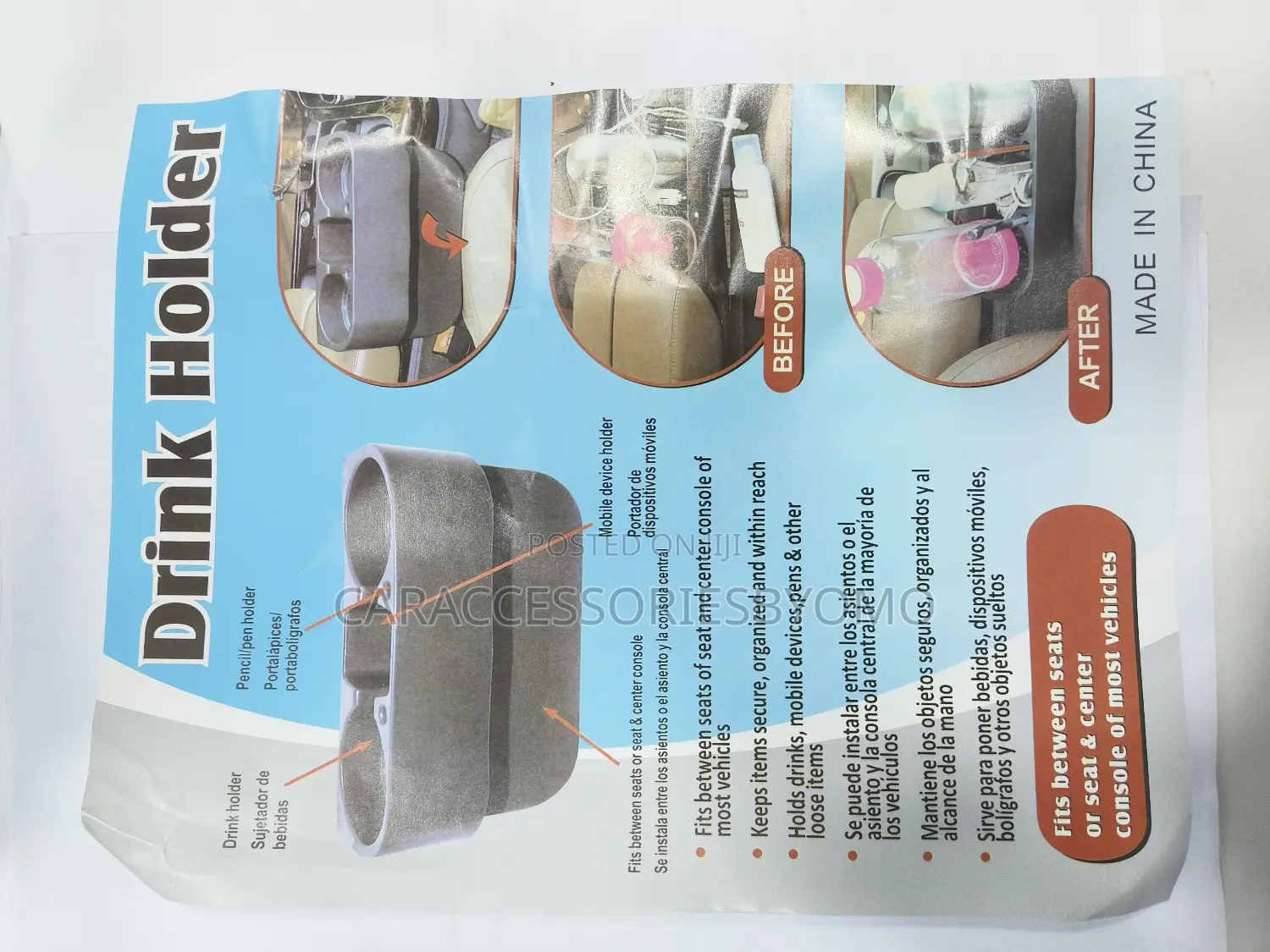 Car Organizer for Accessories Cup Holder