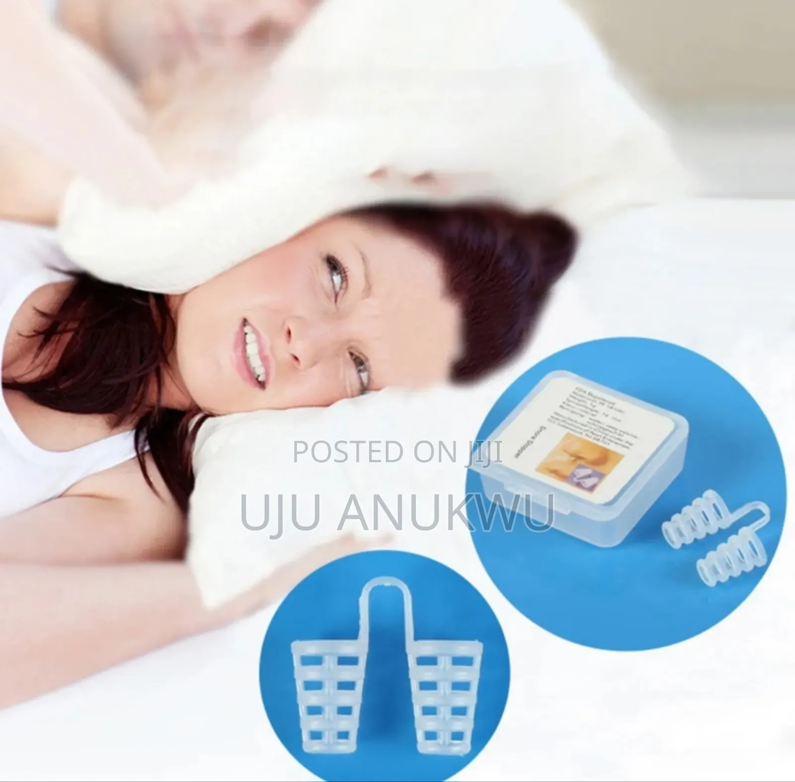 2 In 1soft Silicon Anti Snoring Magnetic Nose Plug