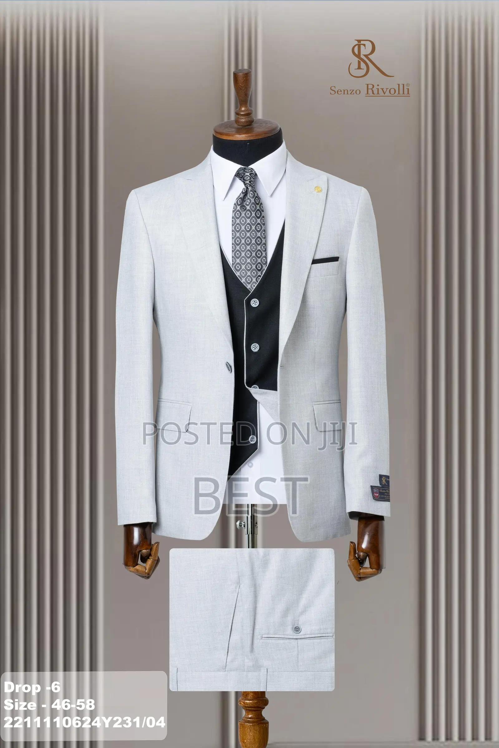 Luxurious Turkish Double Color 3pis Quality Suit for Men