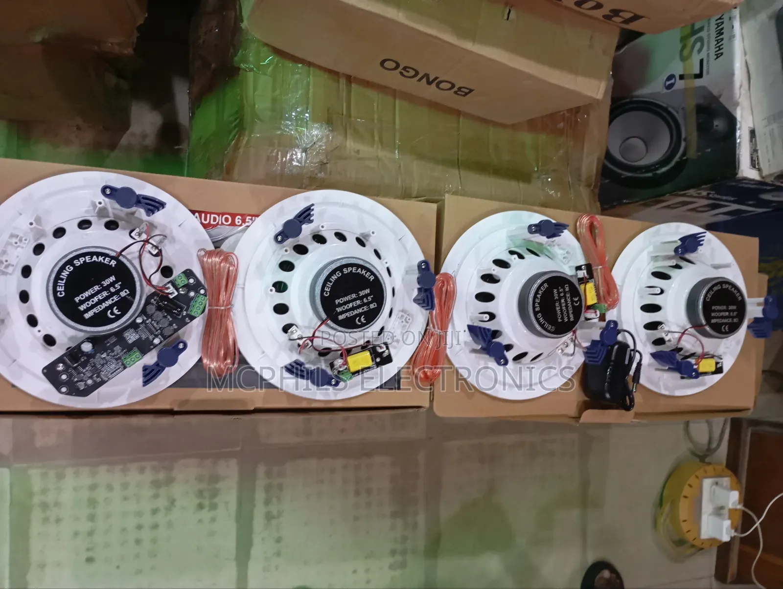 Dart Bluetooth Amplified Ceiling Speakers.