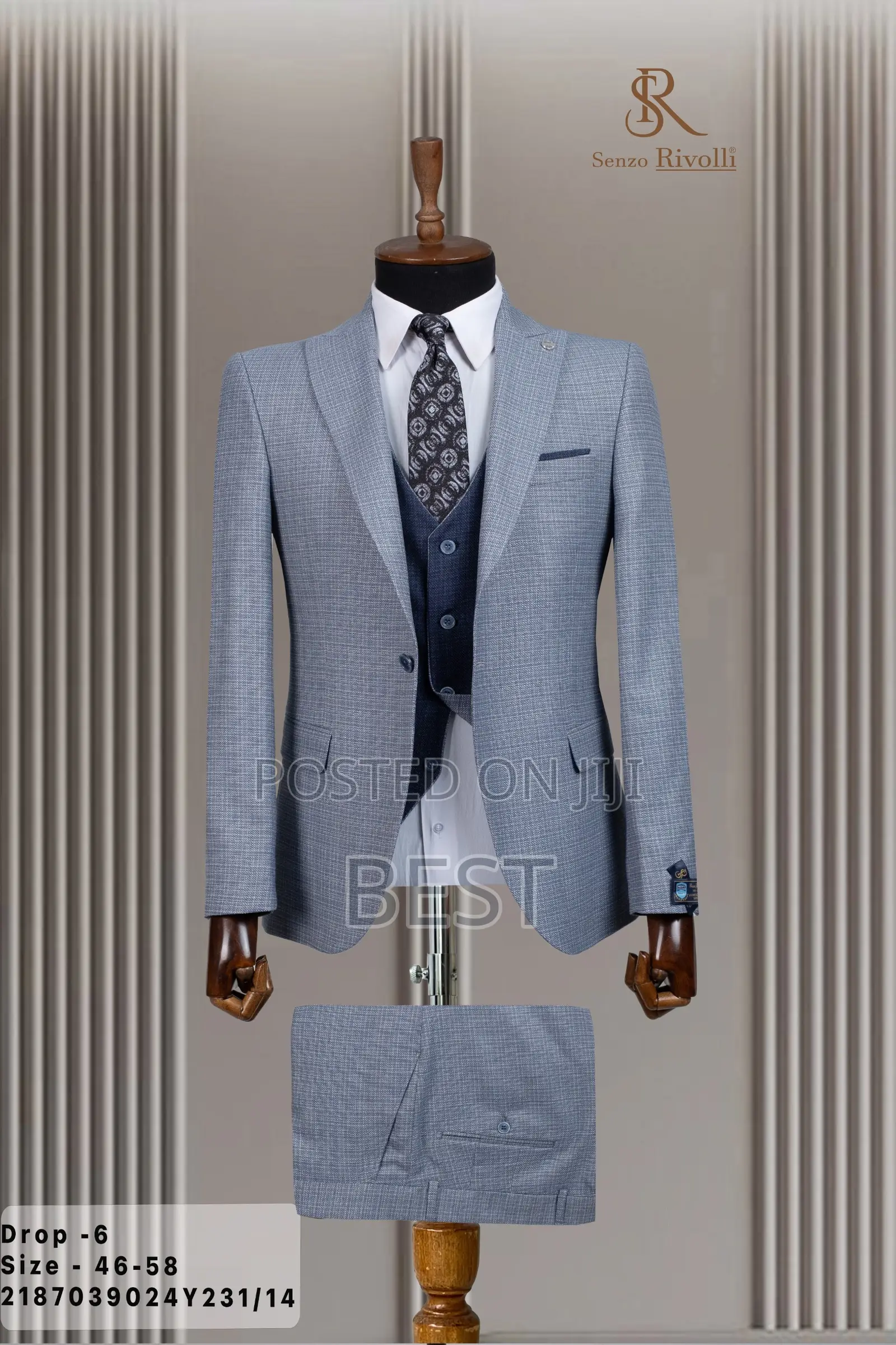 Luxurious Turkish Double Color 3pis Quality Suit for Men