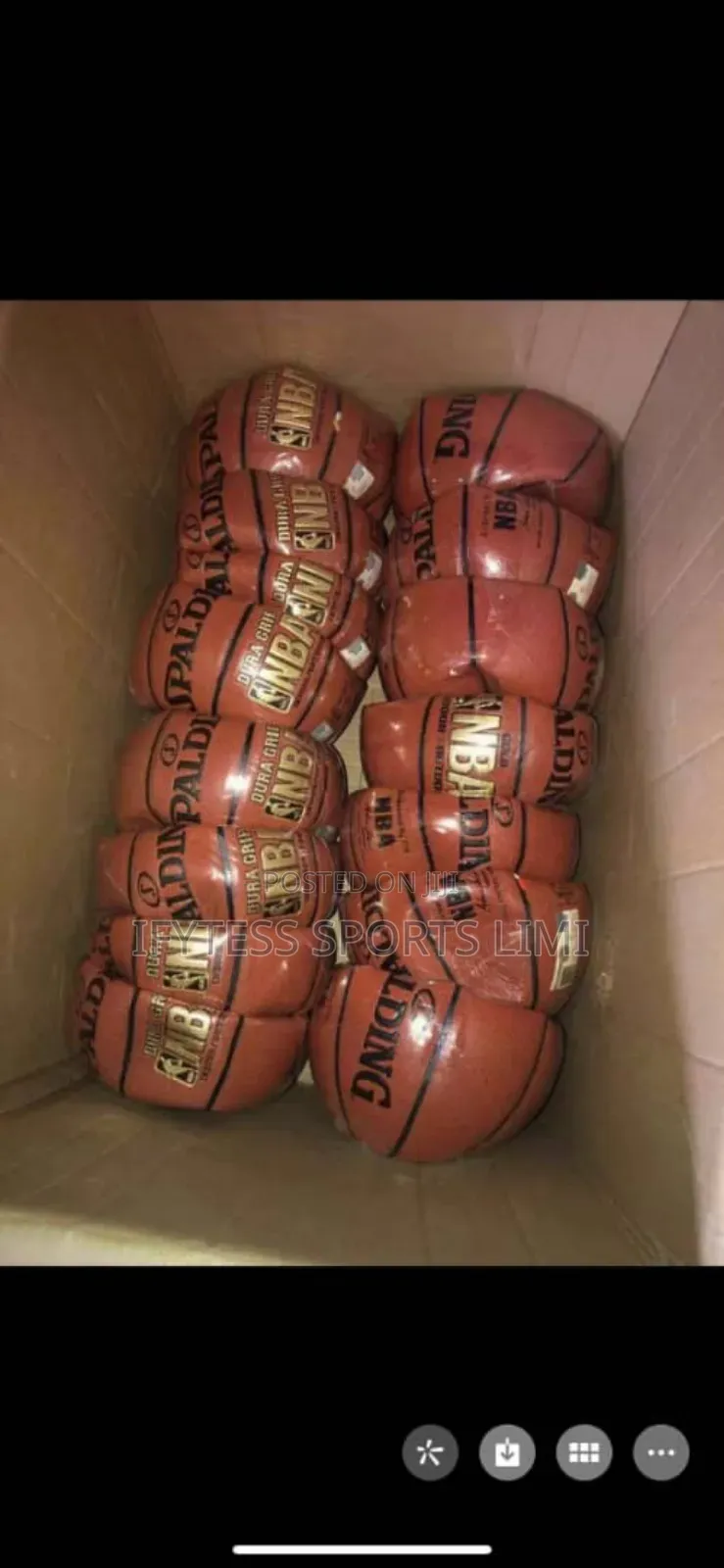 The New NBA Leather Improved Spalding Basketball.
