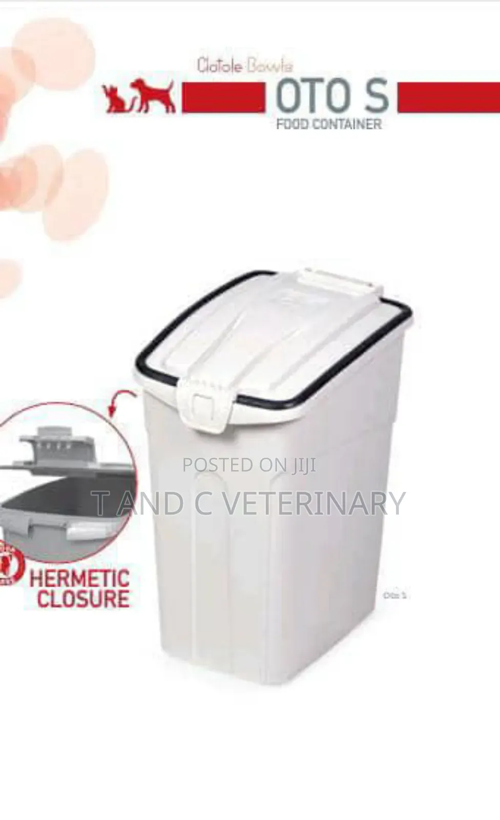 Air Tight Dog Cat Food Storage Container With Scoop 14l
