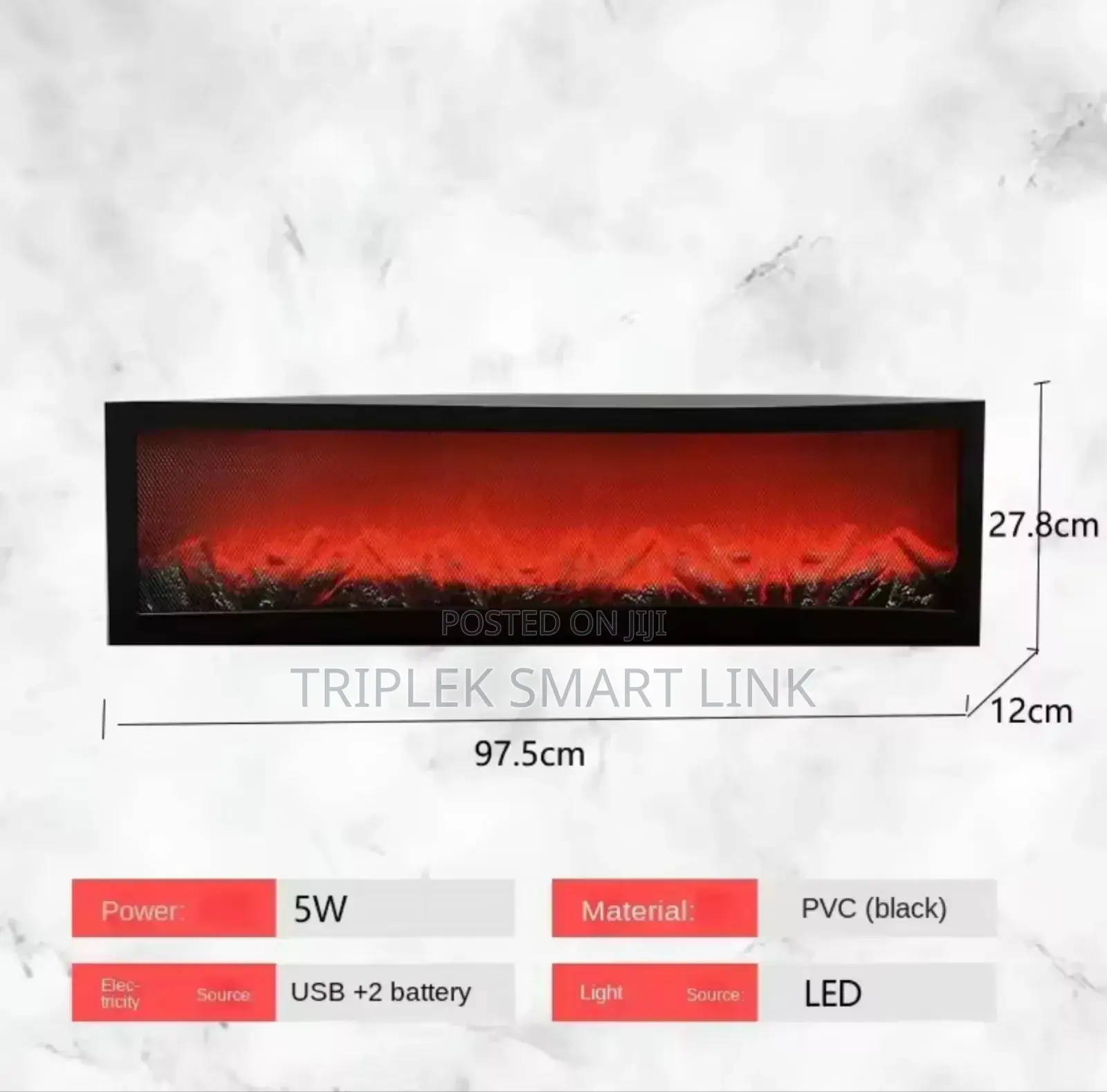 100cm Big Fire Place Tv Usb Powered Fireplace With Remote Control