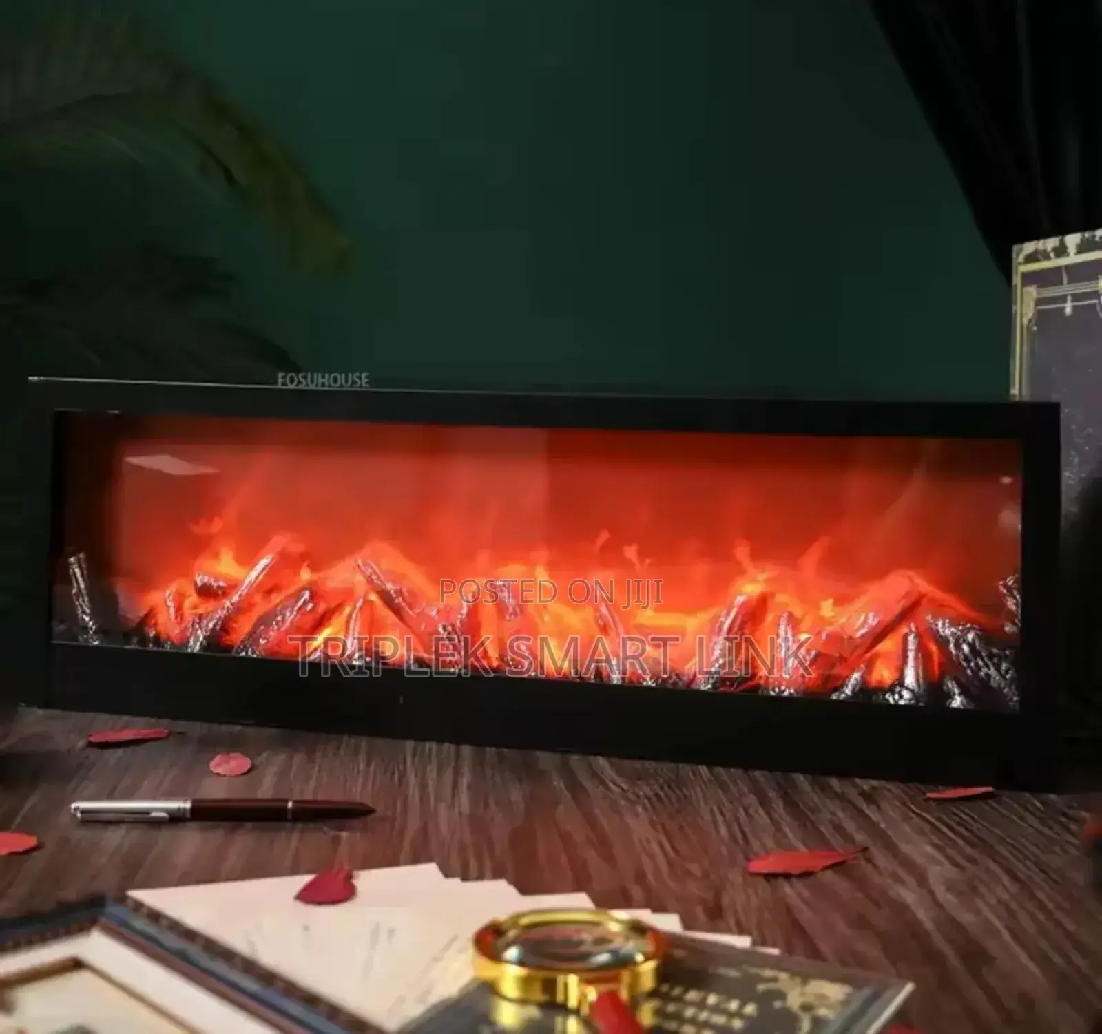 100cm Big Fire Place Tv Usb Powered Fireplace With Remote Control