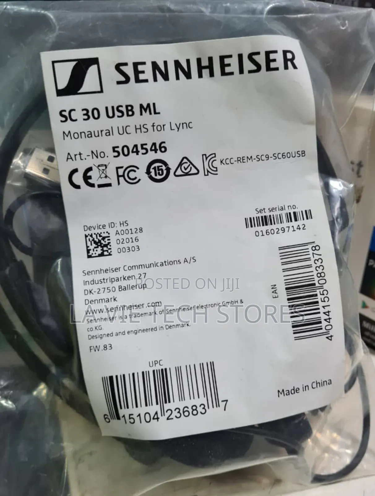 Sennheiser Usb Professional Mono Microphone Headset
