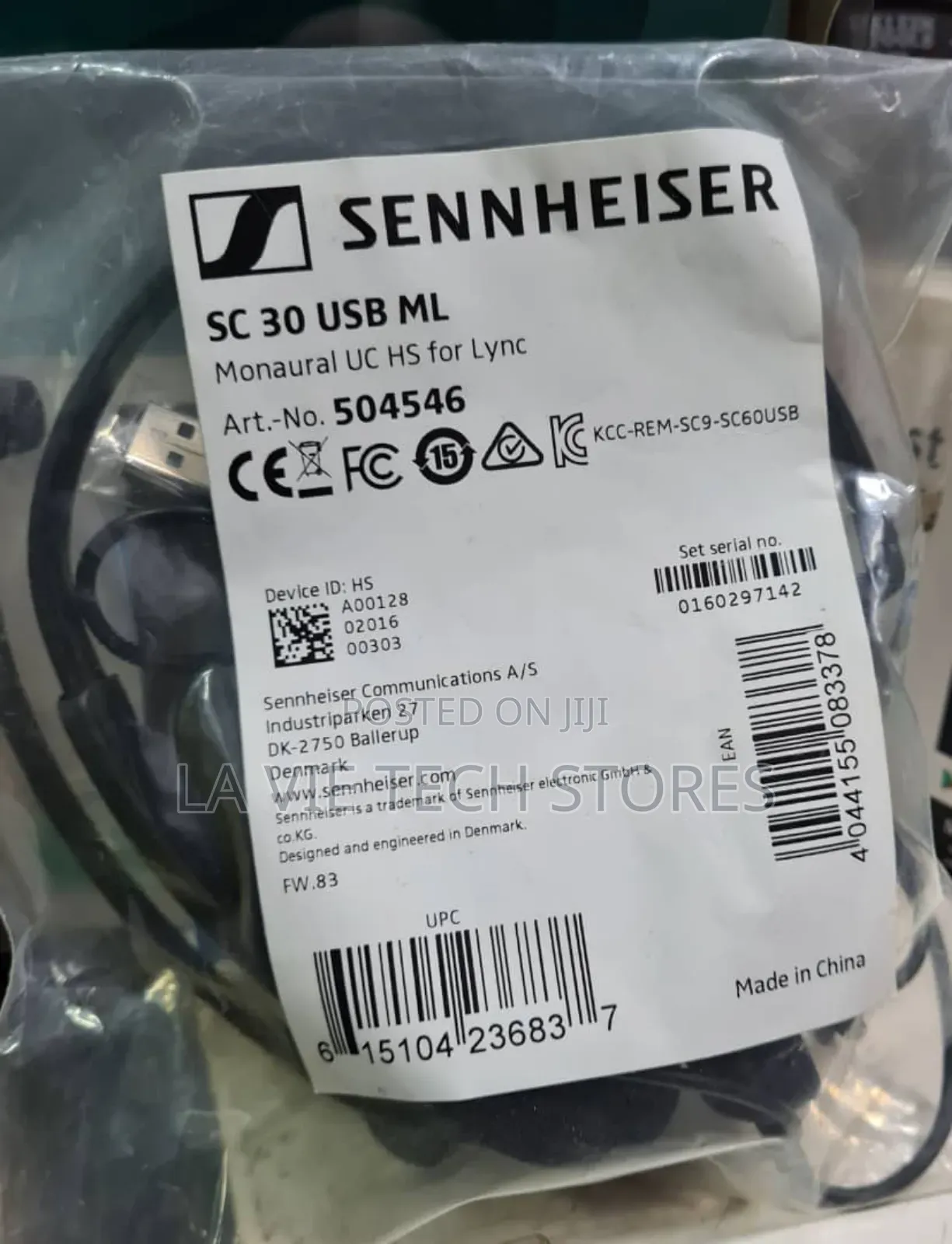 Sennheiser Usb Professional Mono Microphone Headset