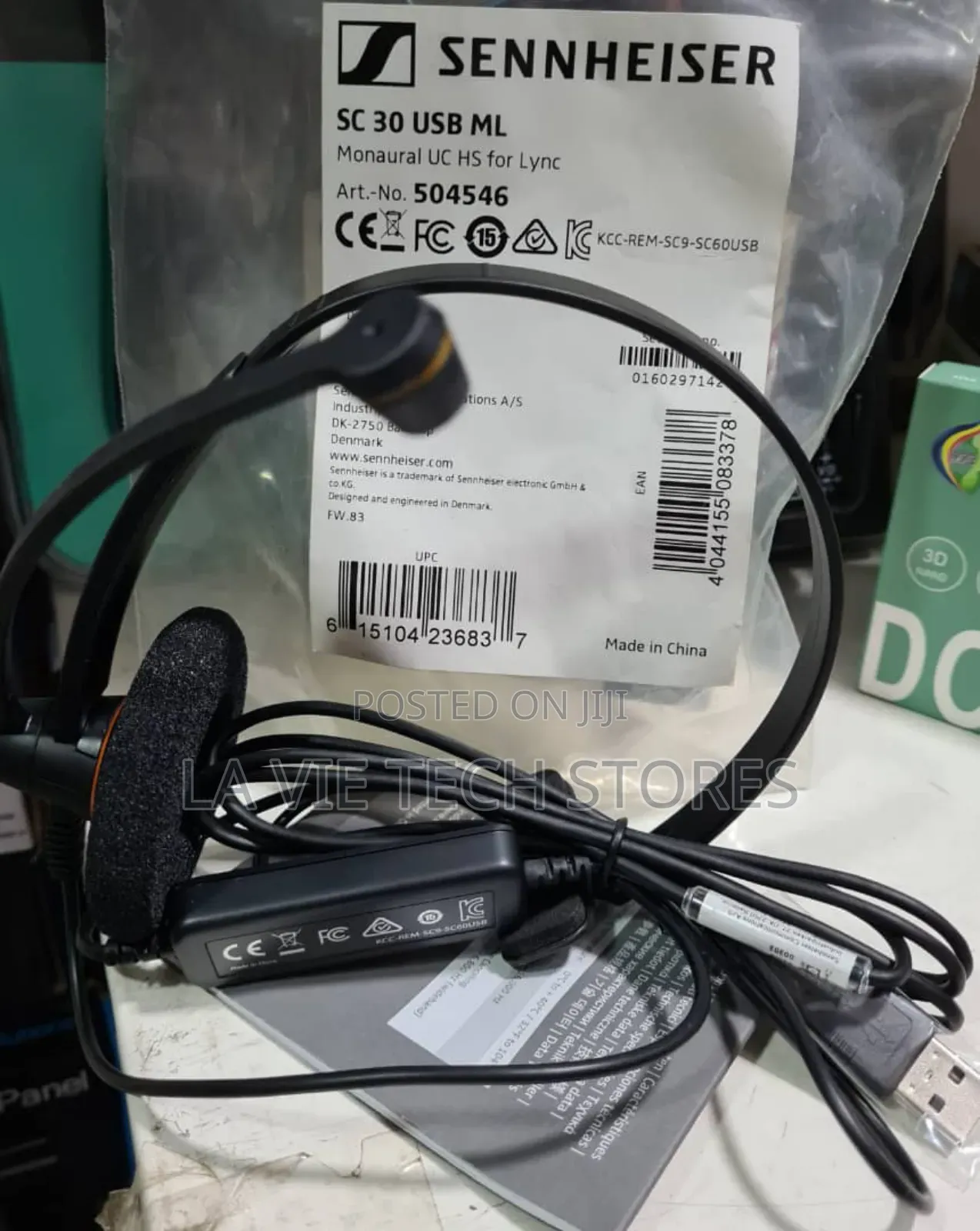 Sennheiser Usb Professional Mono Microphone Headset