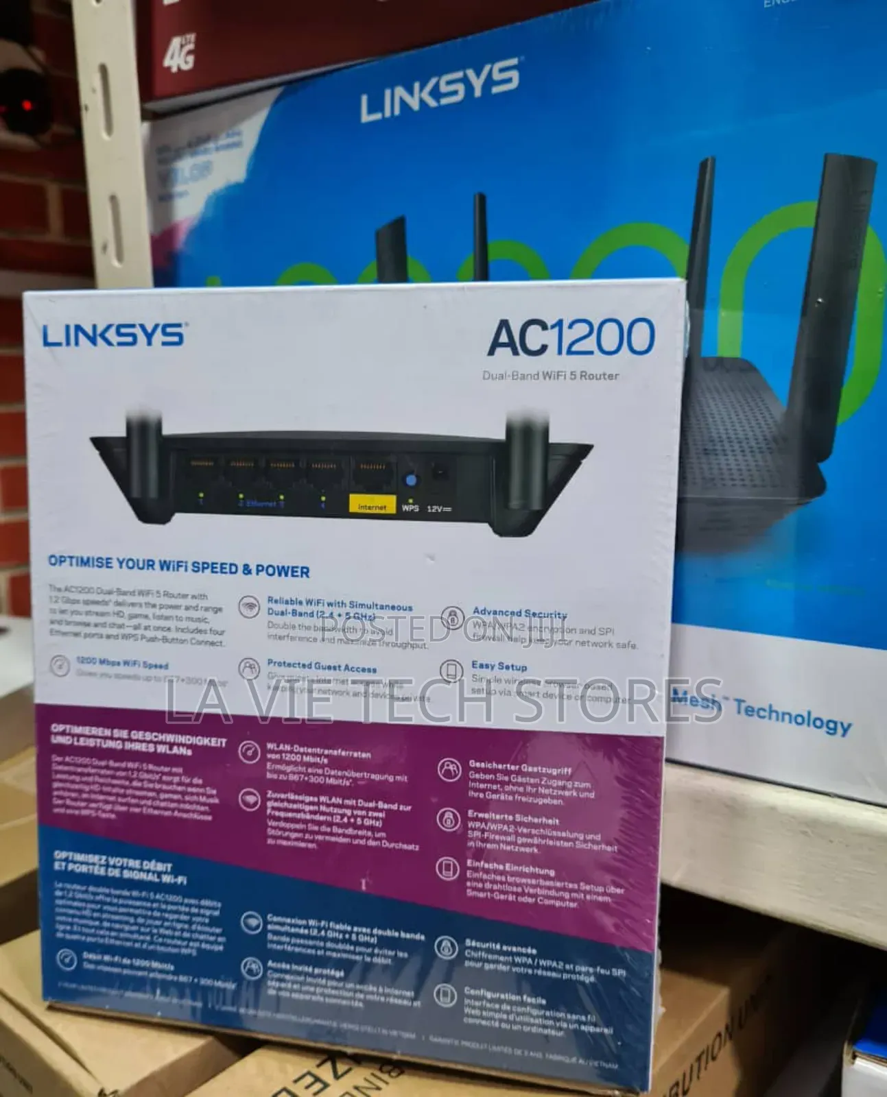 Linksys Ac1200 E5400 Wifi 5 Dual Band Router