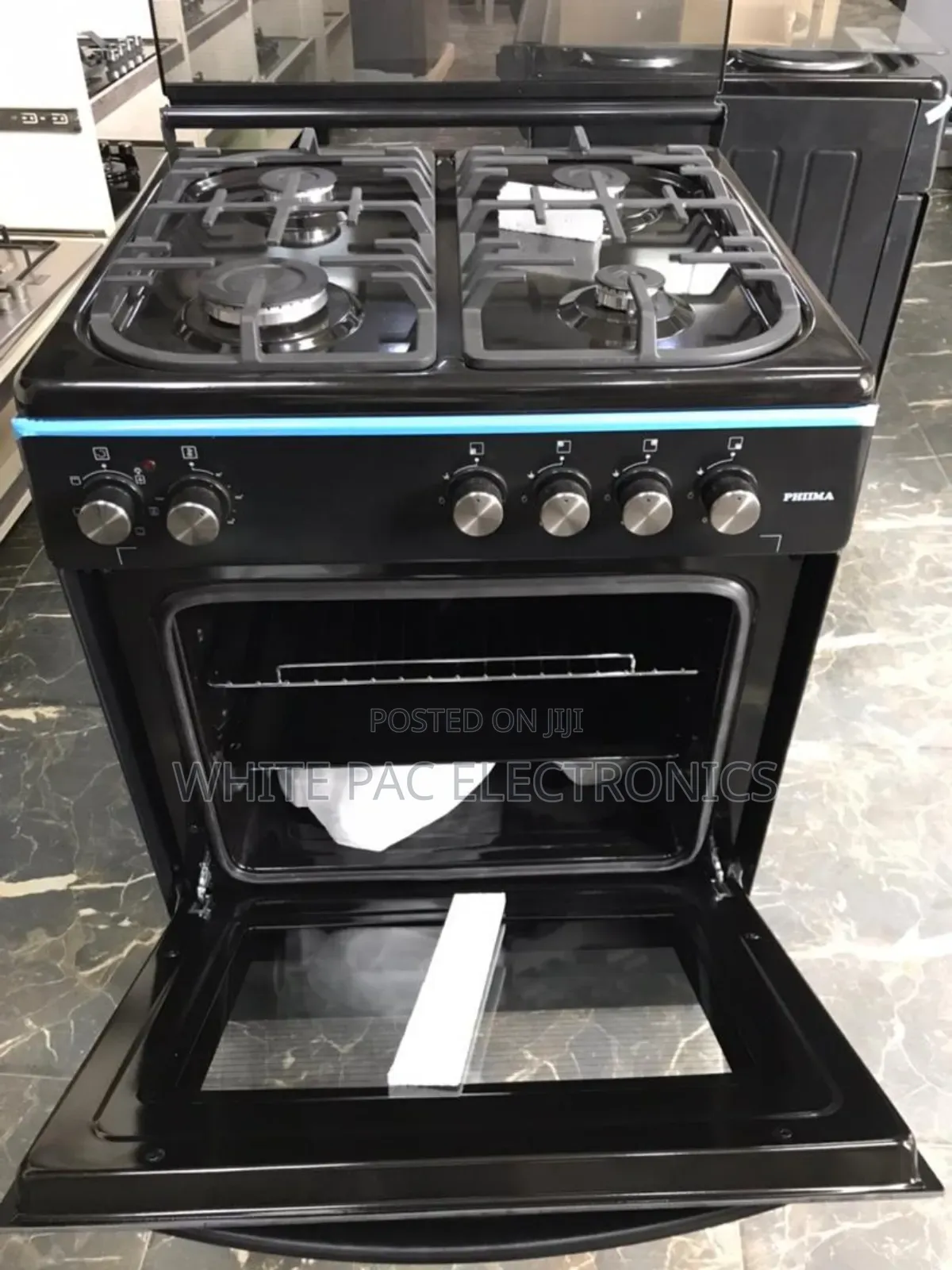 Original >Phiima Automatic 4 Gas Cooker Standing Oven>3yrs