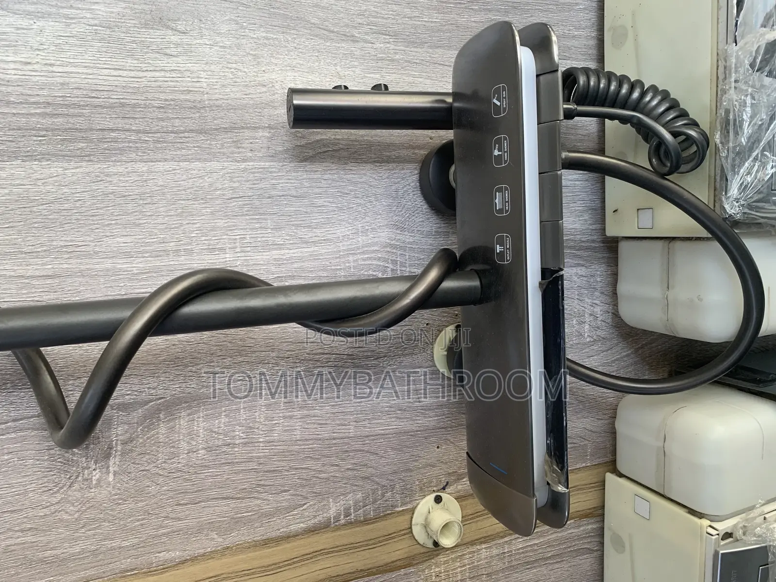 Gray Standard Standing Shower Mixer