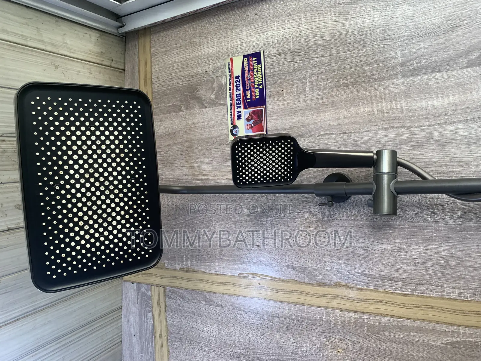 Gray Standard Standing Shower Mixer